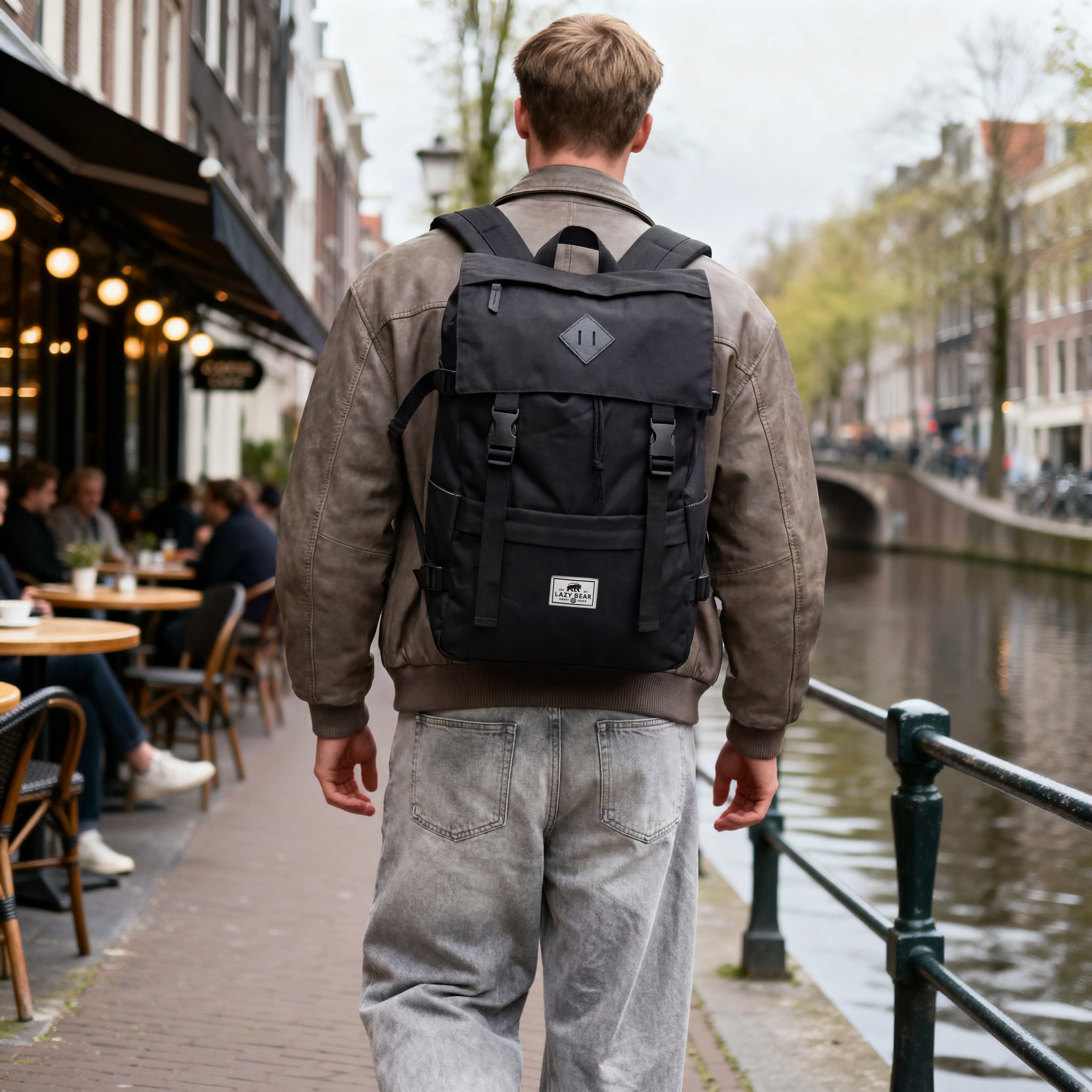 Lance Black Backpack - 3