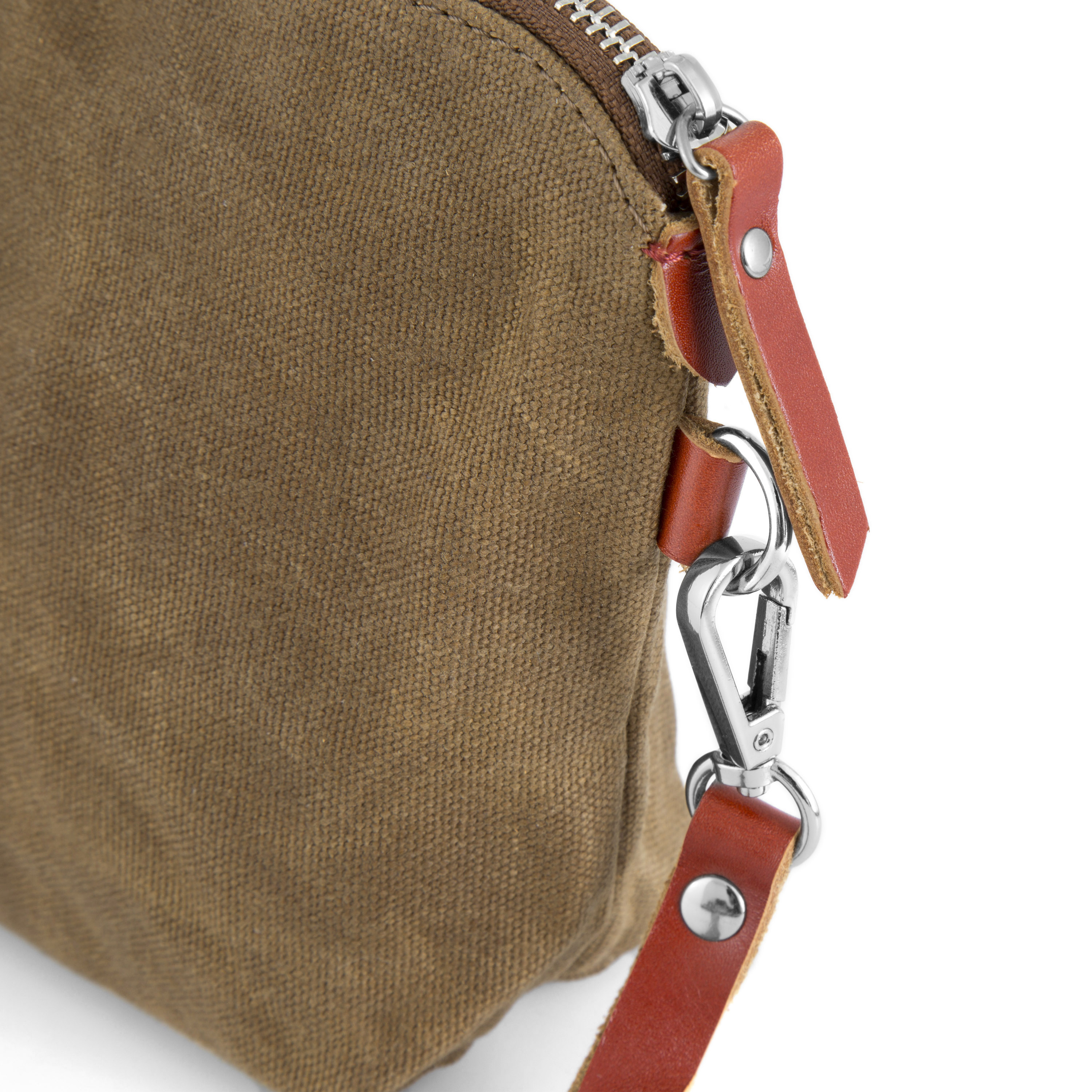 Khaki Drexel Voksbehandlet Kanvastoilettaske - 3