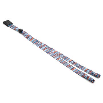 Cordon large pour lunettes de soleil à motif tribal bleu et orange Cordon large pour lunettes de soleil à motif tribal bleu et orange