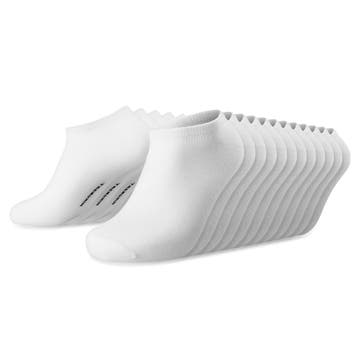 FreeFeel | Set van 12 paar witte bamboe enkelsokken FreeFeel | Set van 12 paar witte bamboe enkelsokken