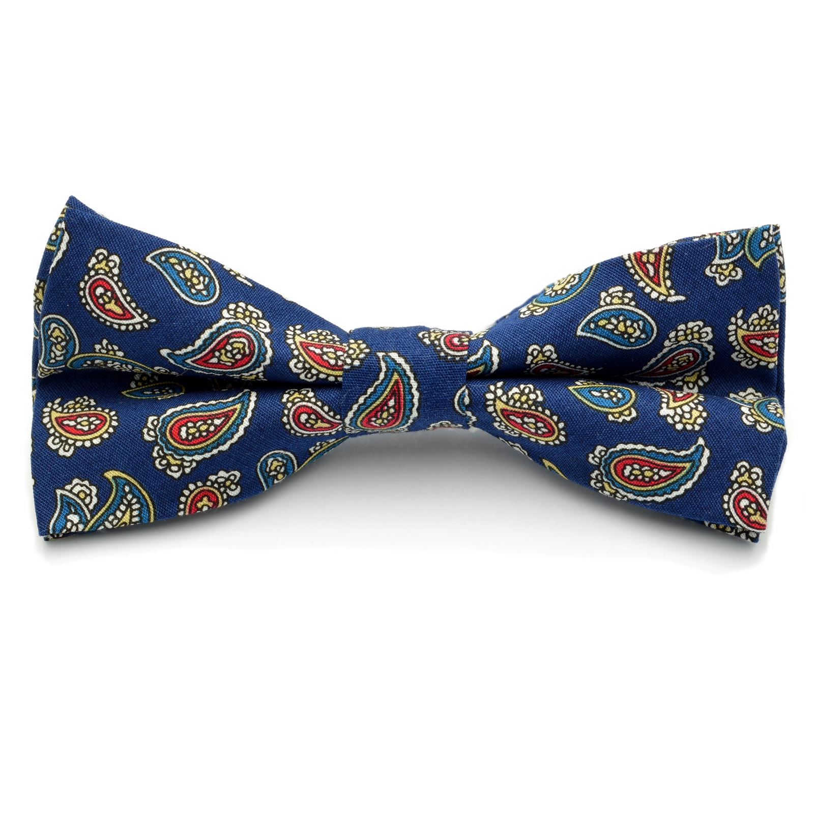 Granatowa muszka we wzór paisley - 1