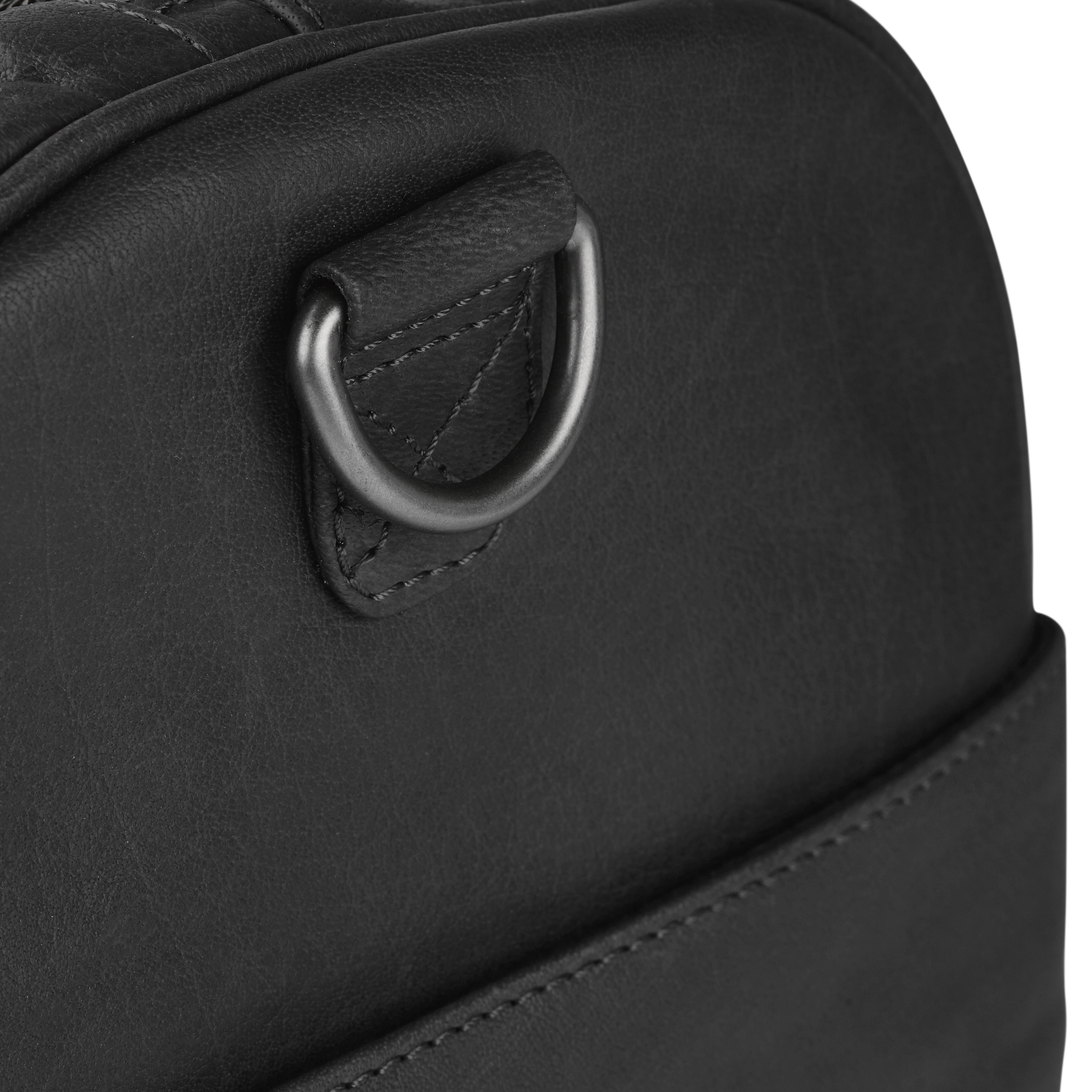 Oxford Classic Black Weekender Leather Bag - 8