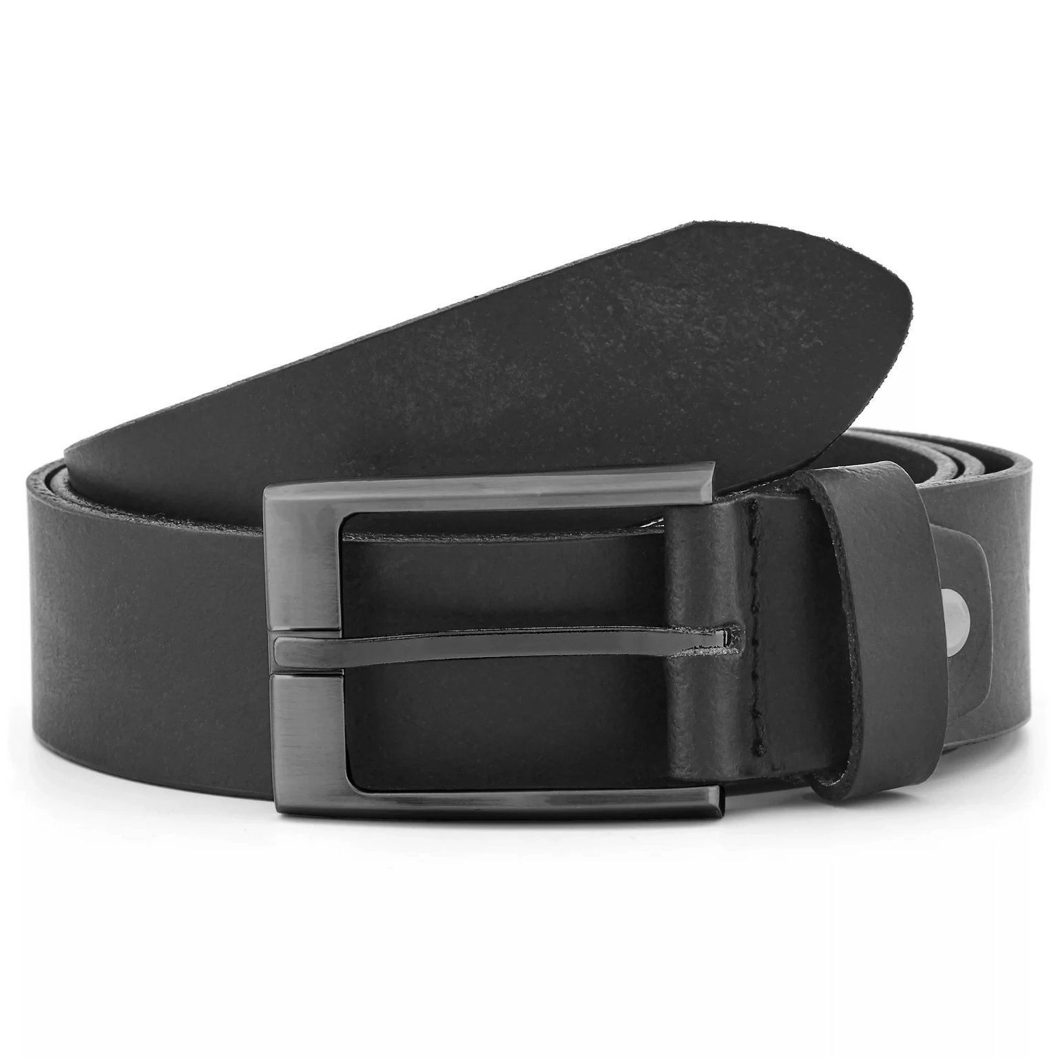 Textured Black Leather Belt Textured Black Leather Belt