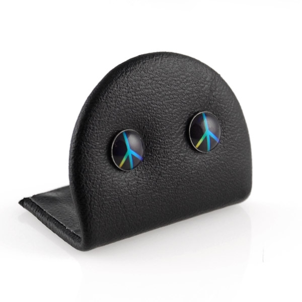 Blå Peace Øreringe - 2