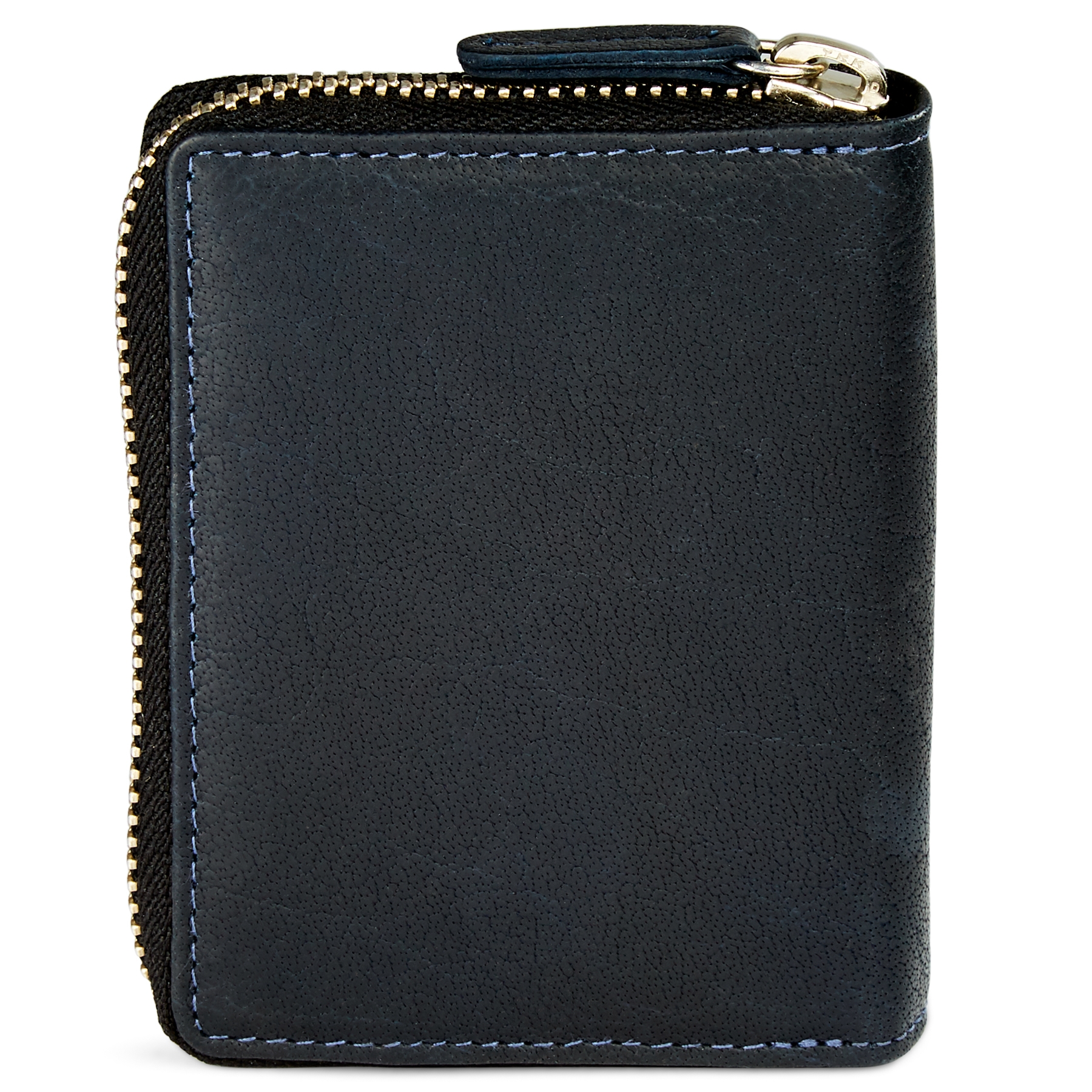 Porta-cartões em Pele Azul Marinho RFID Montreal - 4