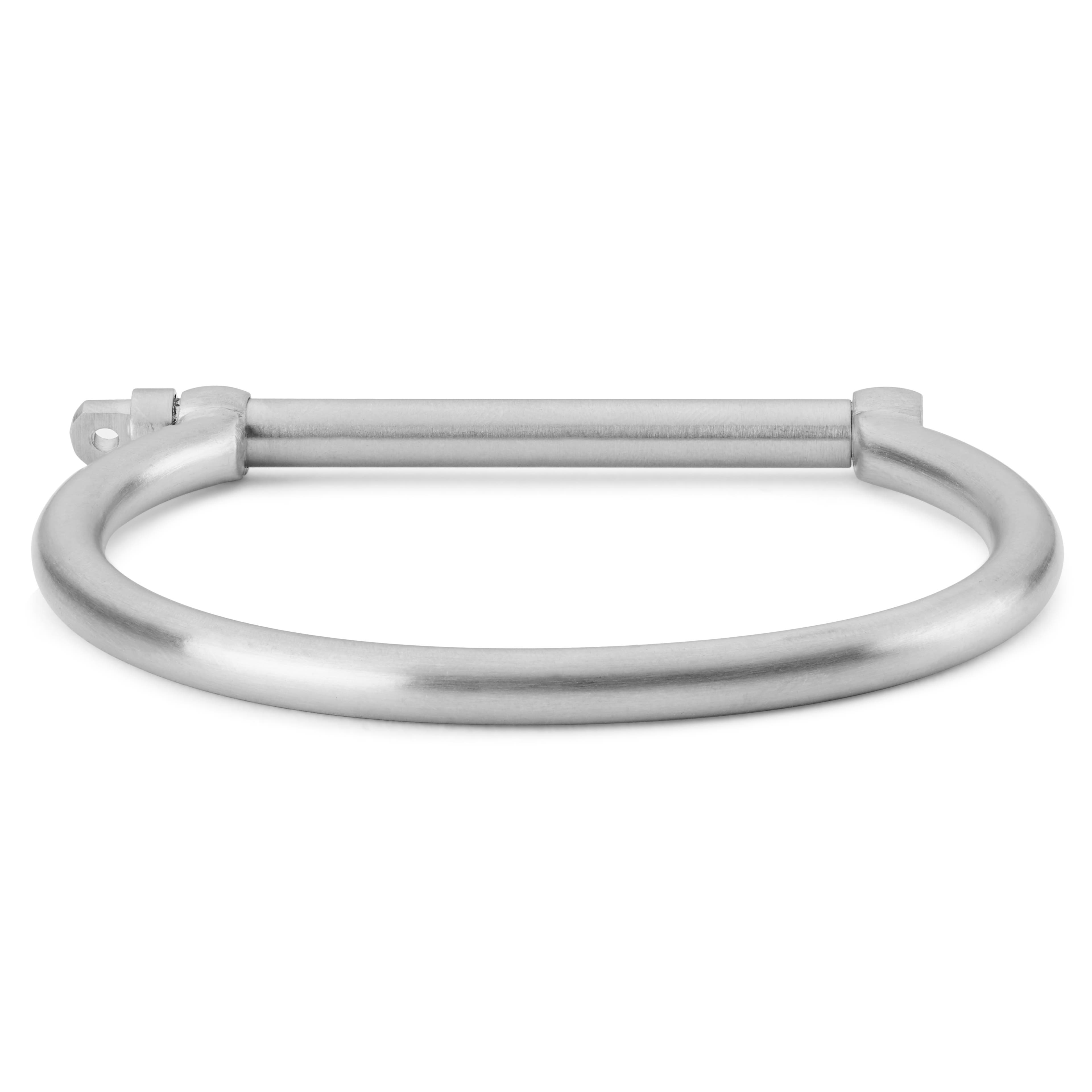 Stainless Steel Screw Bar Bangle Bracelet