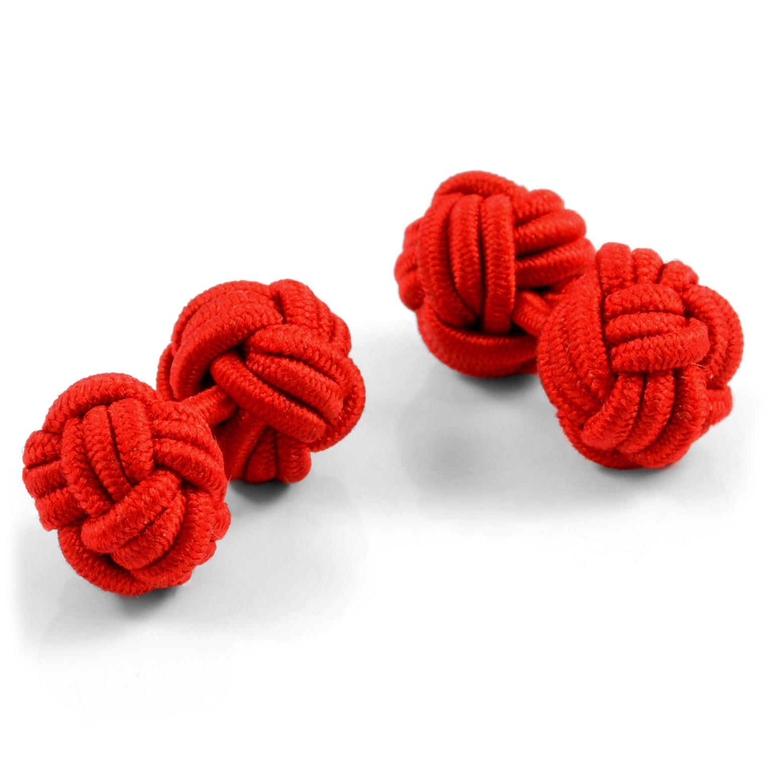Rote Knoten Manschettenknöpfe Rote Knoten Manschettenknöpfe