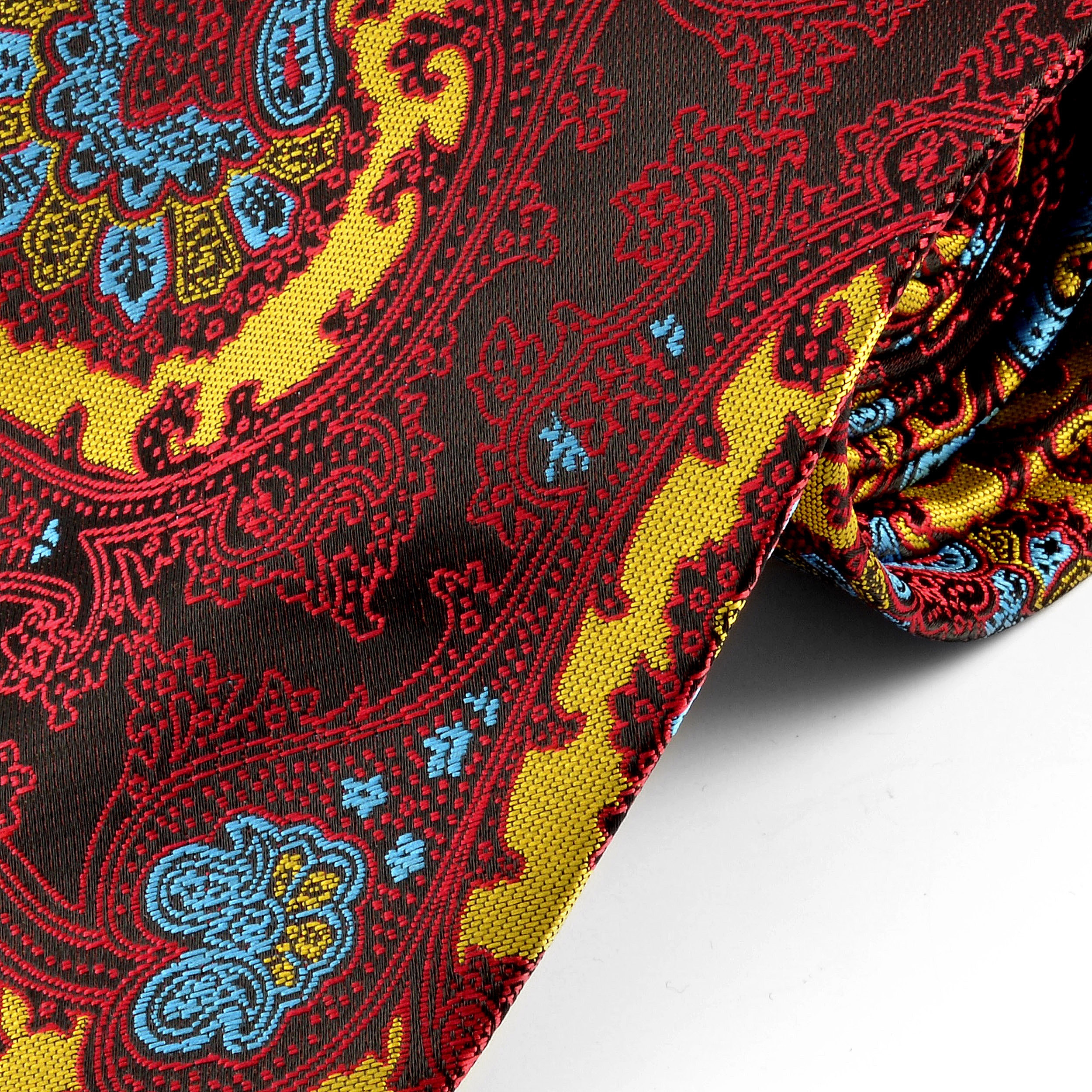 Viininpuna/Kuviollinen Silkkisolmio - 2