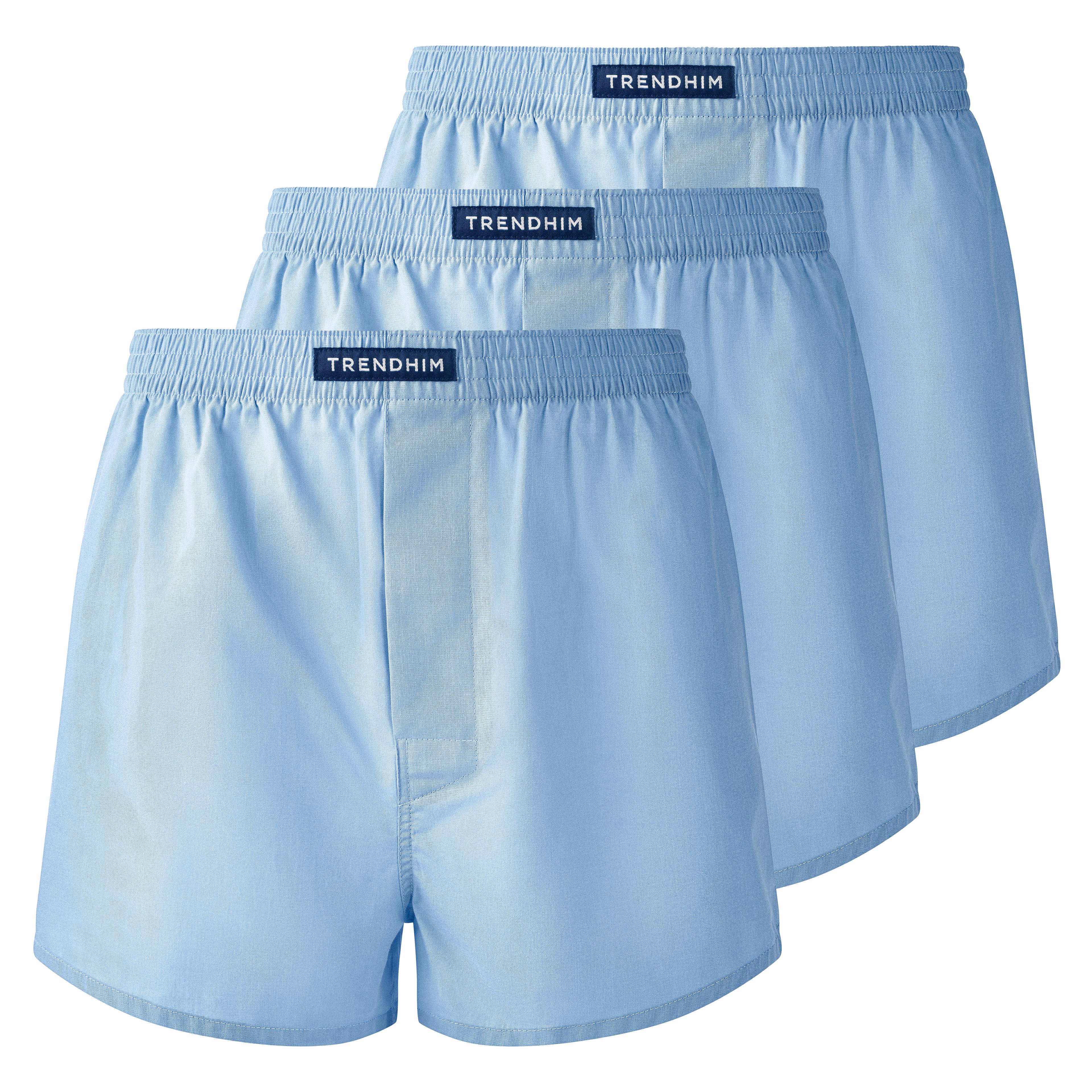 TrueFeel | Confezione da 3 boxer loose-fit azzurri in cotone - 1