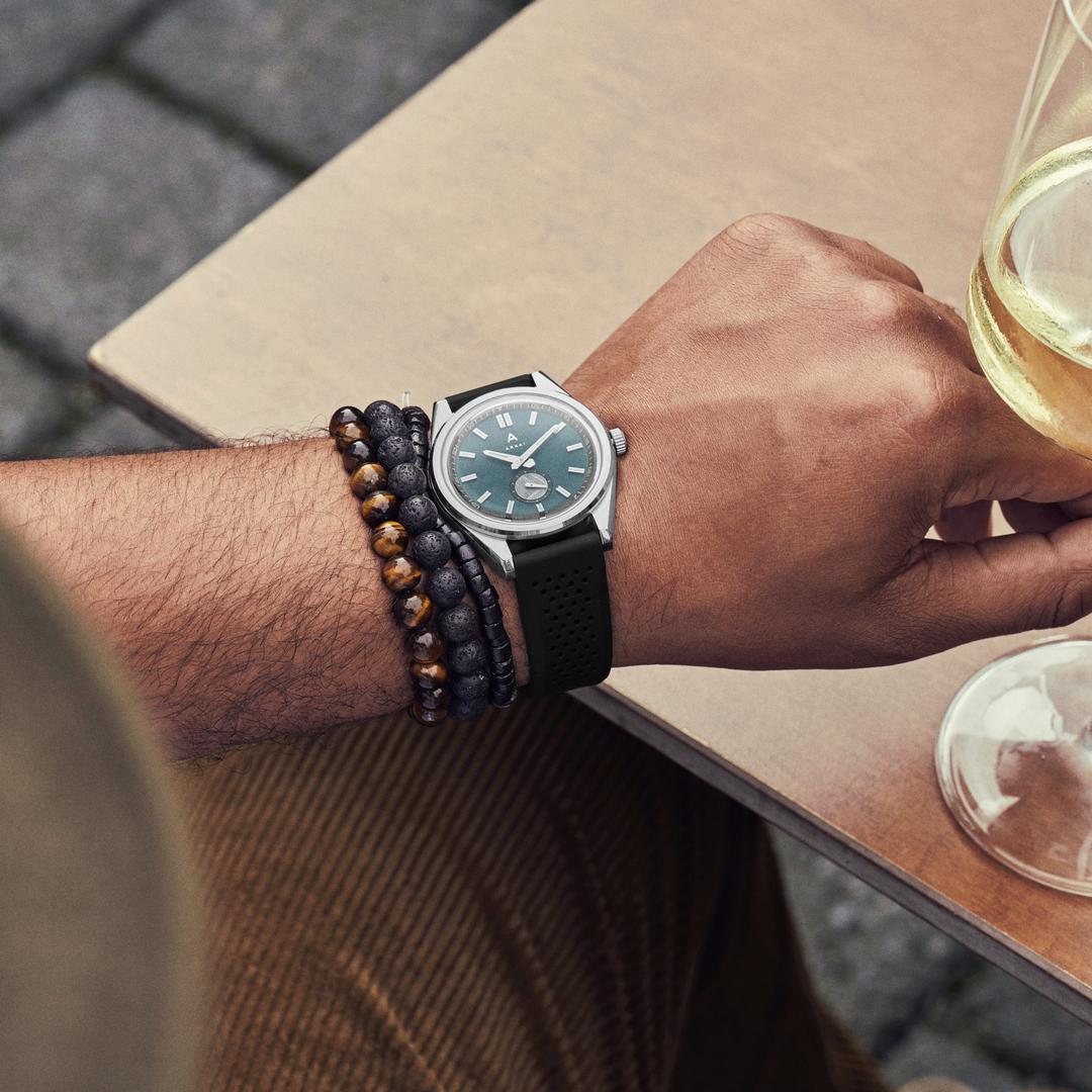 HMS 003 Argenté Bleu - Baltic Watches HMS 003 Argenté Bleu - Baltic Watches