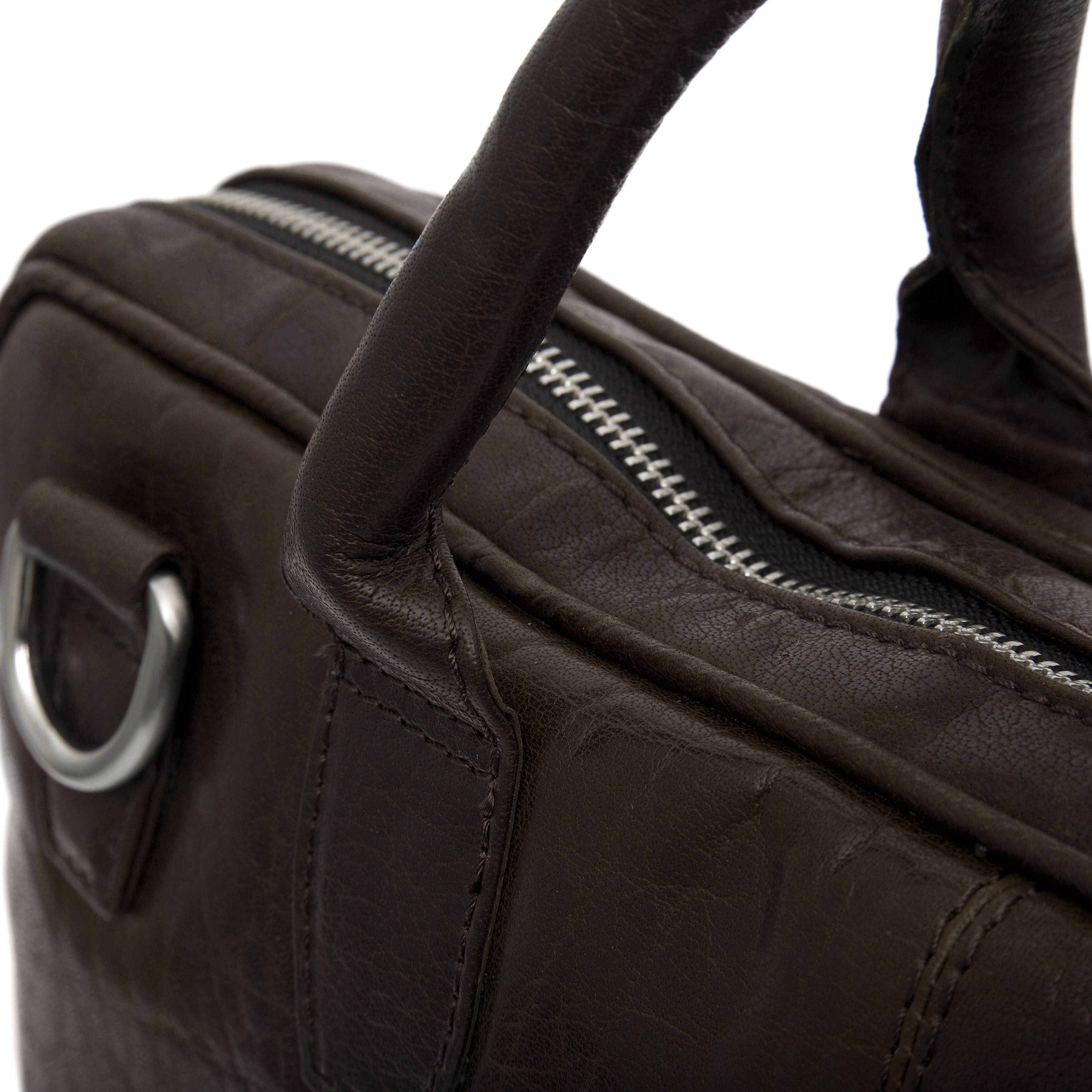 Montreal Dunne 13" Executive Bruine Leren Tas - 11