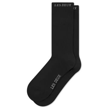 Les Deux | Black Wilfred Socks - 2-Pack Les Deux | Black Wilfred Socks - 2-Pack