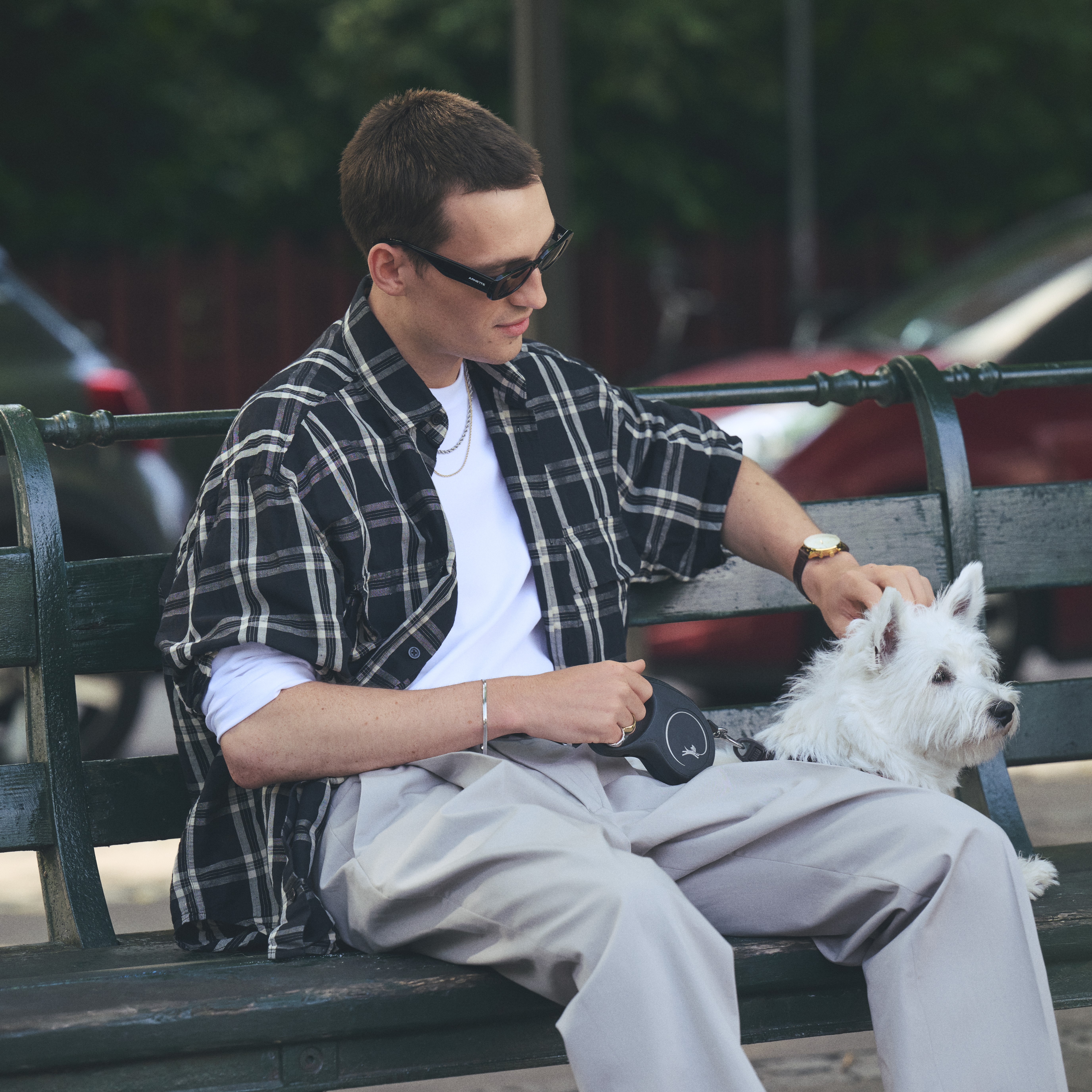 Polarizirana črna očala z debelim robom | Arnette 0AN4317 - 4