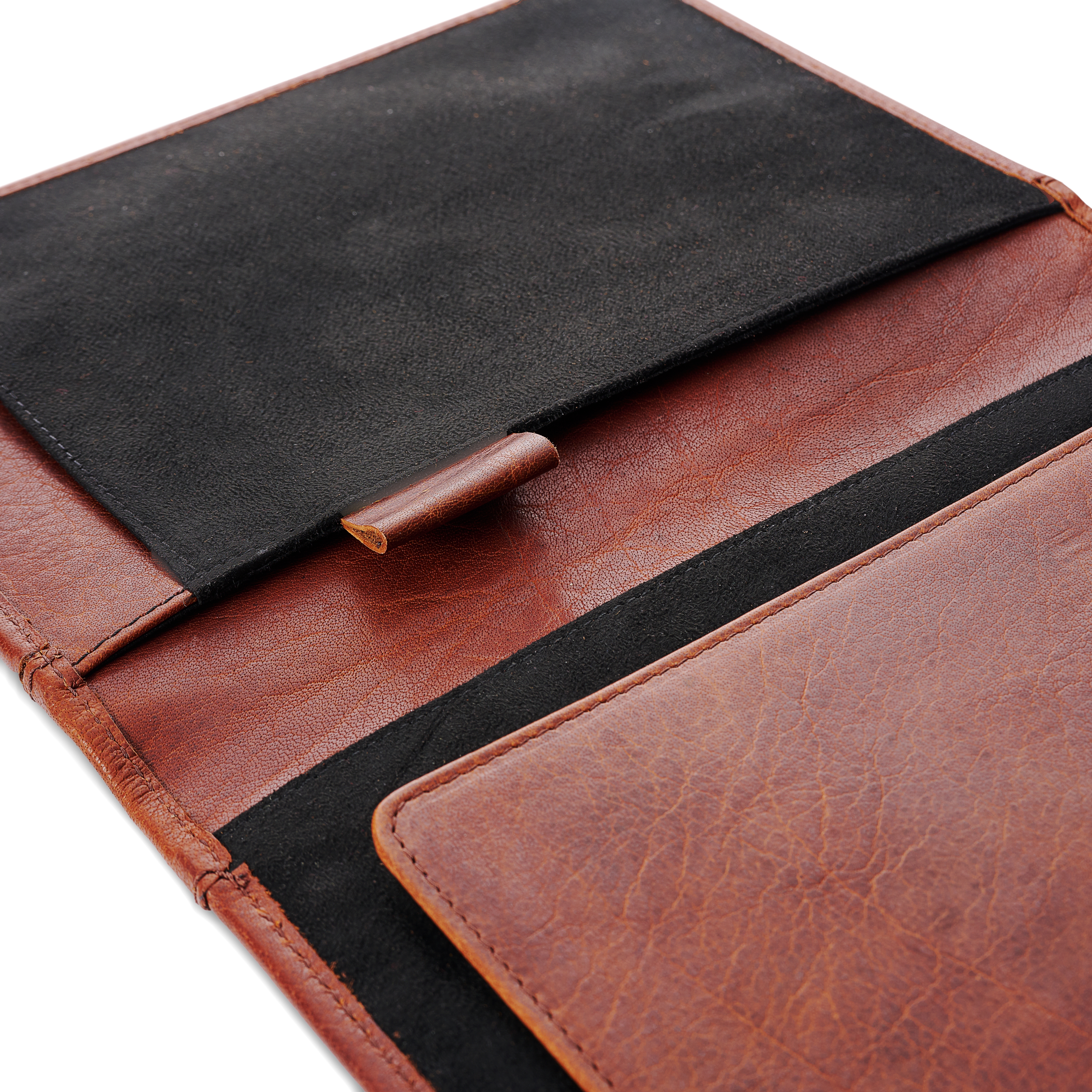 Hellbraunes nachfüllbares Büffelleder Notizbuch und Journal Cover mit Kartenhalter




 - 6