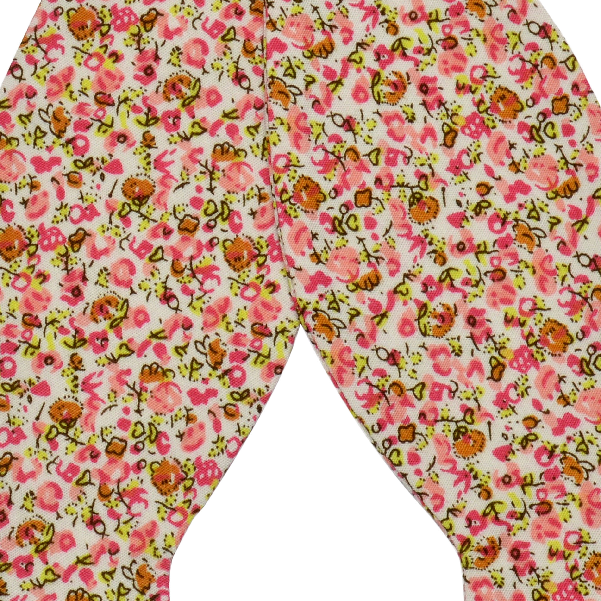 Lyserød Abstrakt Bomulds Selvbinder Butterfly - 2