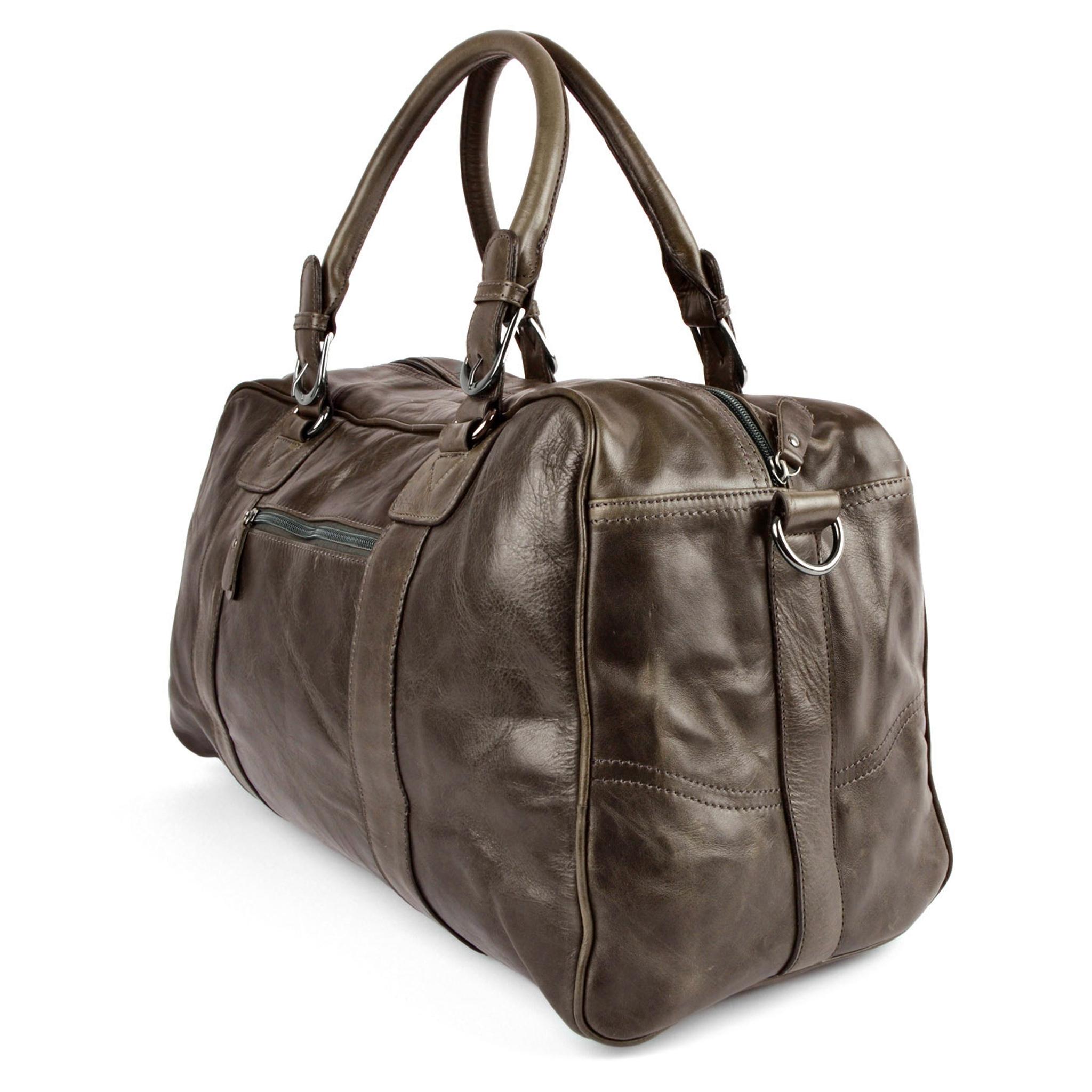 Sac de sport et de voyage en cuir marron foncé Cote dIvoire Sac de sport et de voyage en cuir marron foncé Cote dIvoire