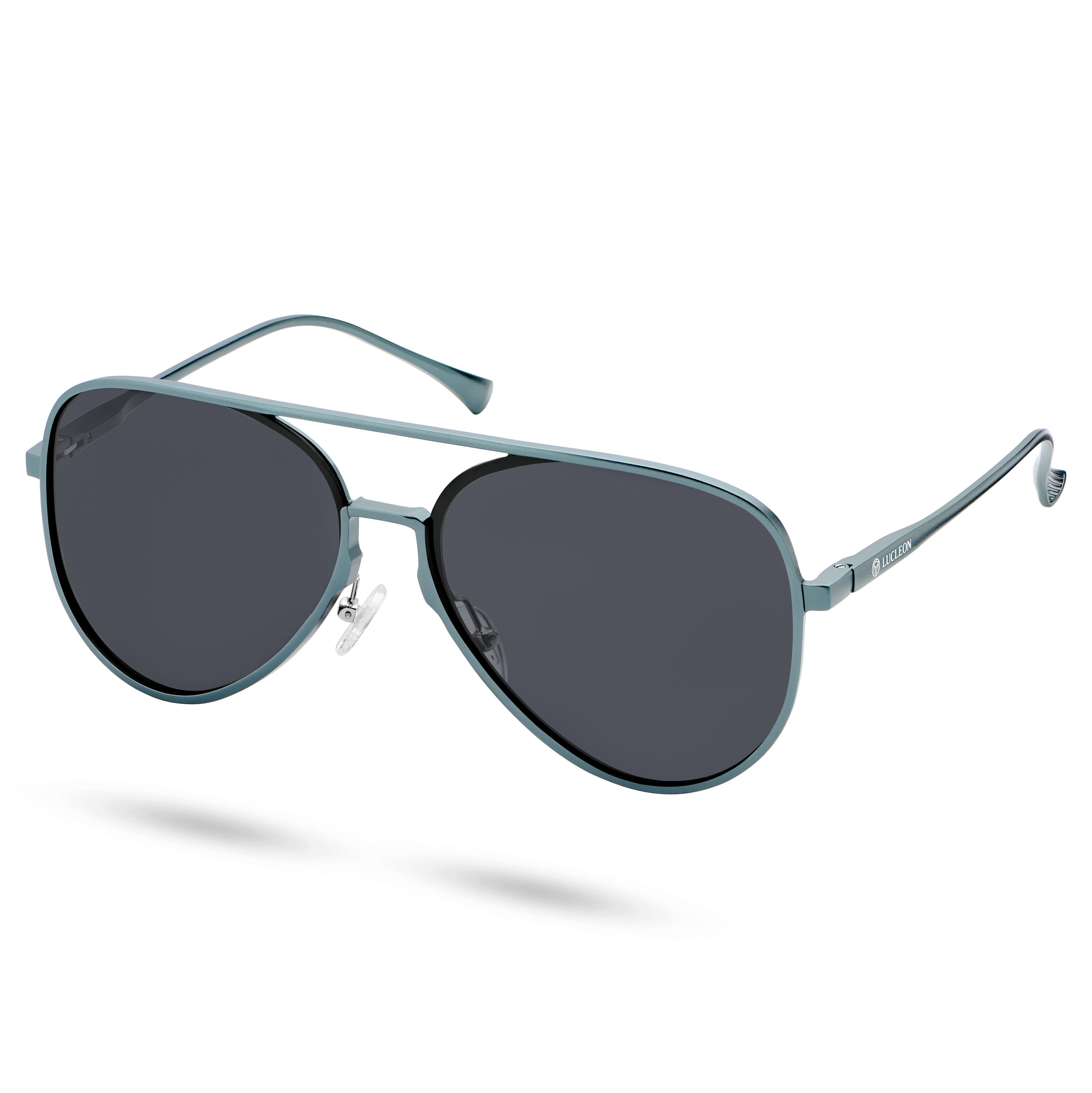 Polarizační sluneční brýle aviator v šedé barvě gunmetal 