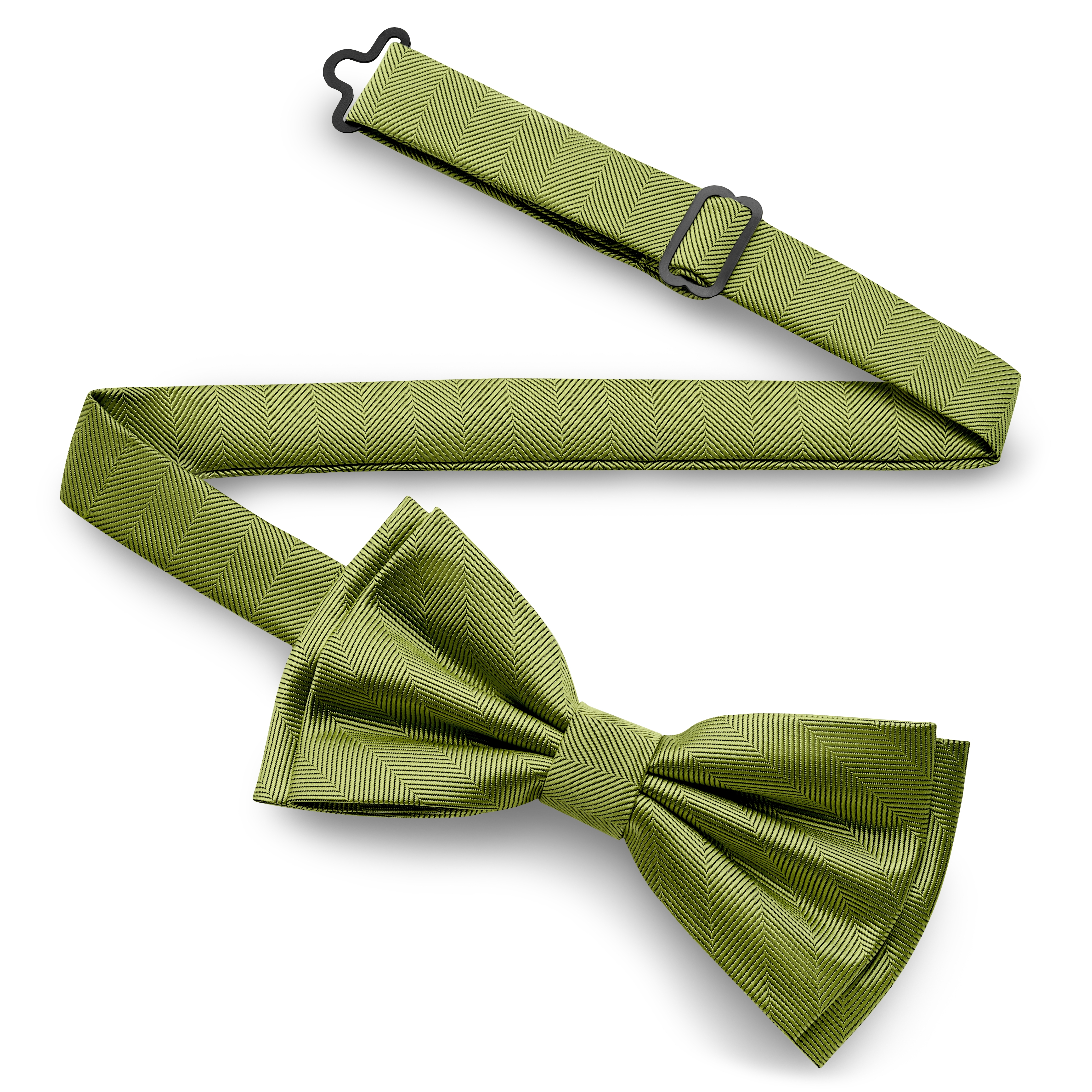 Sjøgrønn ferdigknyttet fiskebein sløyfe - 2