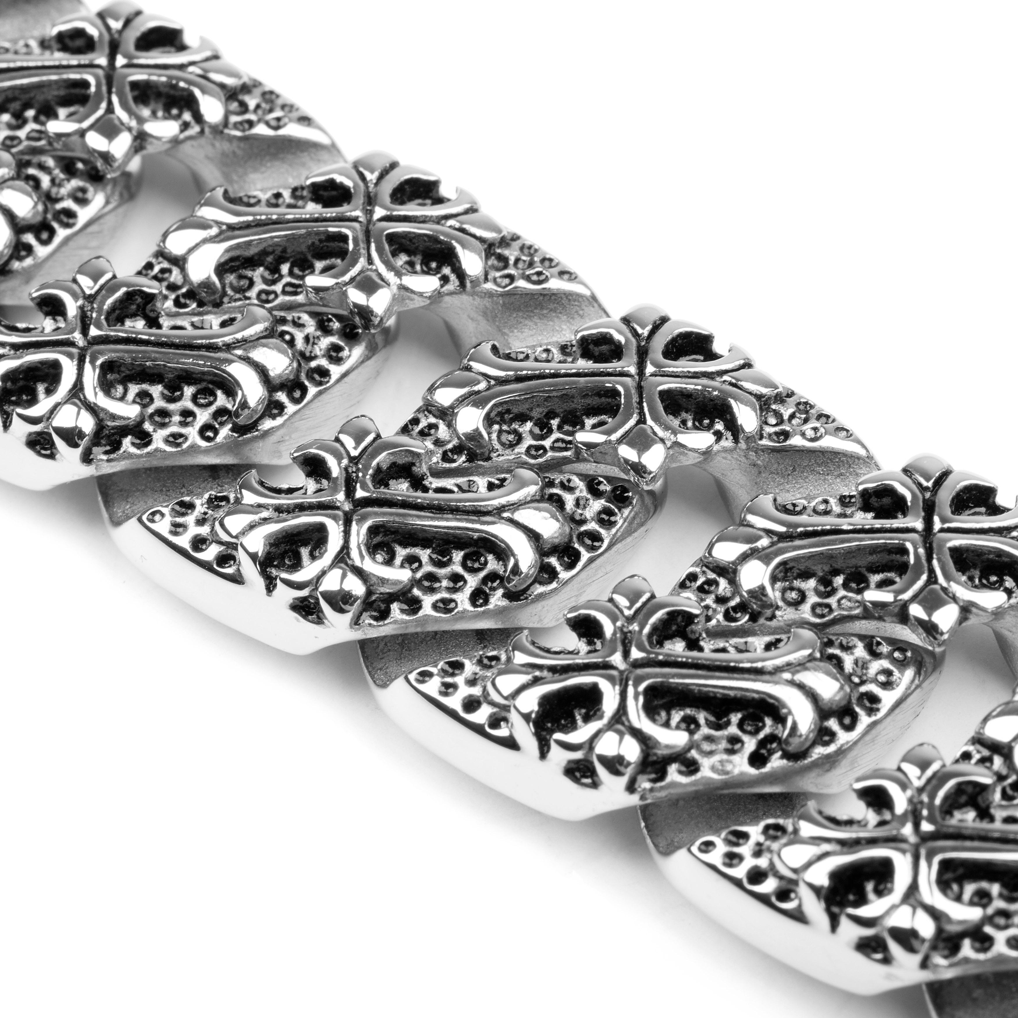 Stalowa bransoletka Fleur de Lis - 5