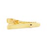 Short 14k Gold Plated 925s Silver Rounded Rectangle Tie Clip
