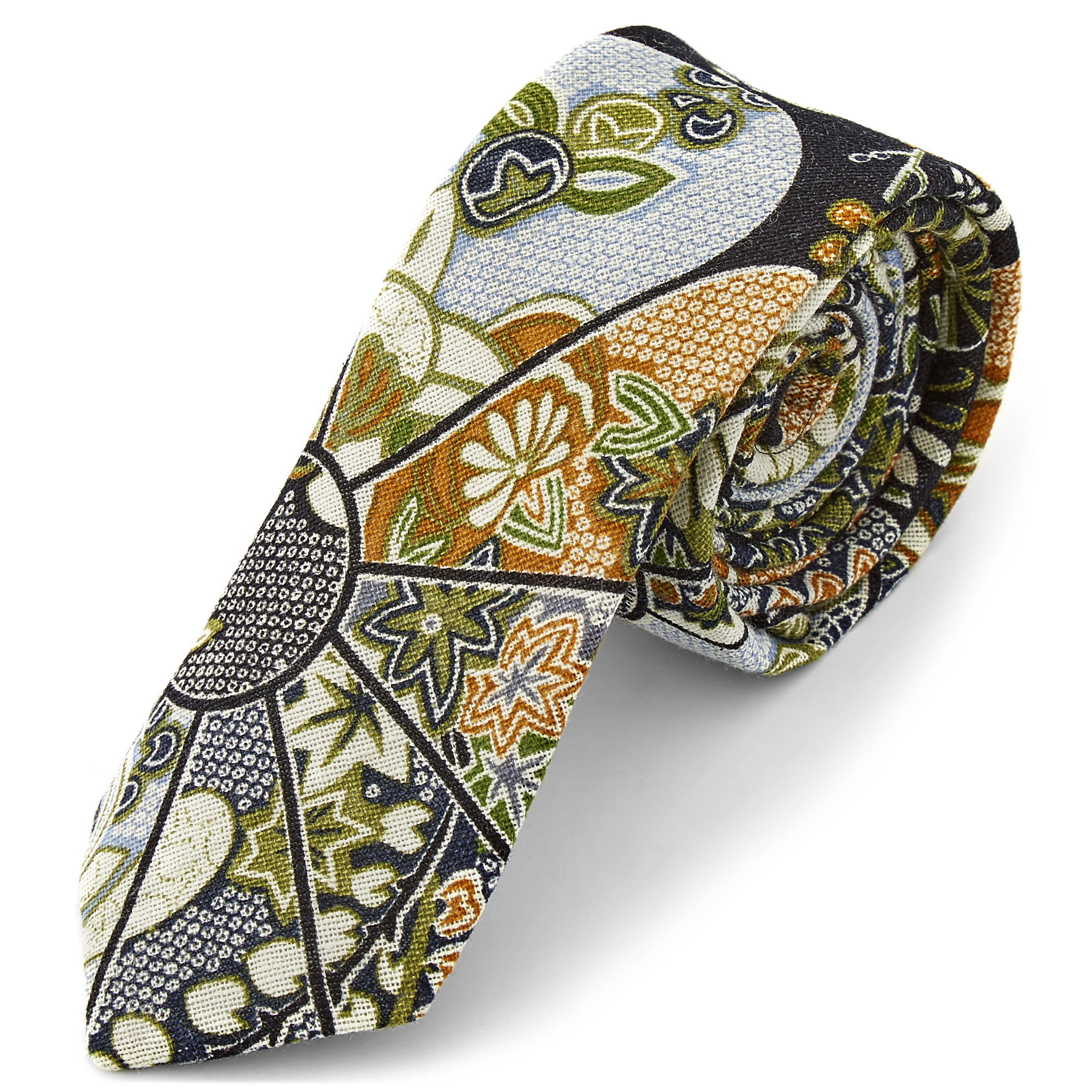 Lebendige Paisley Krawatte - 1