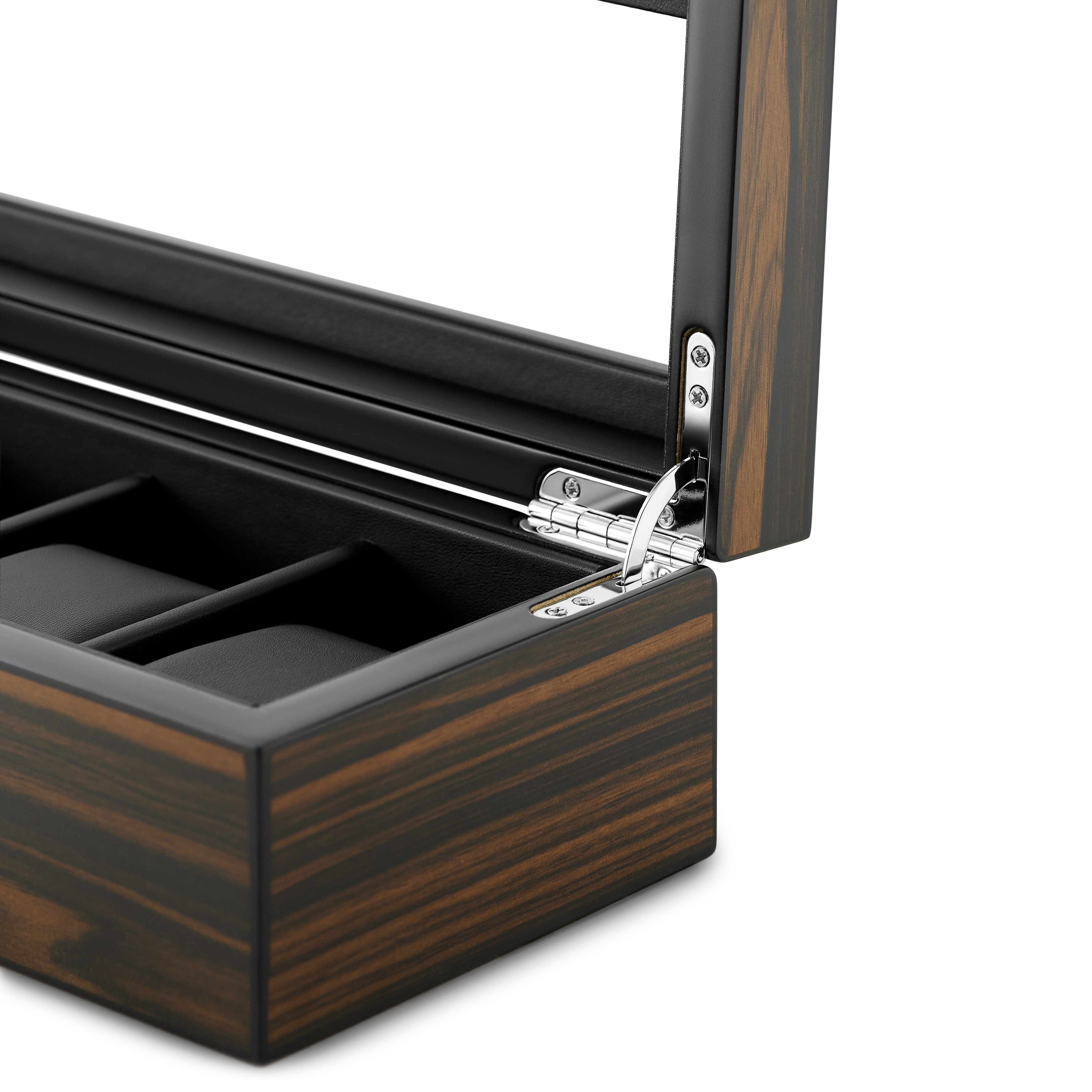 6 Uhr Ebenholzfurnier-Box - 6