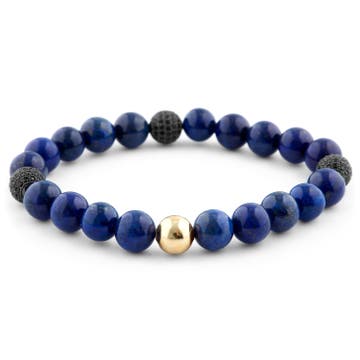 Lapislazuli Perlenarmband Blauer Abgrund Lapislazuli Perlenarmband Blauer Abgrund