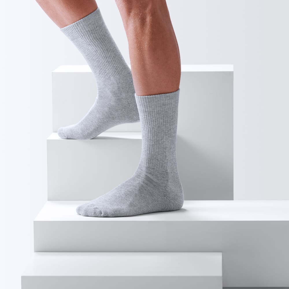 hover: DryFeel | 6-Pack Light Grey Cotton Tennis Socks hover: DryFeel | 6-Pack Light Grey Cotton Tennis Socks