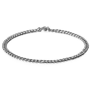 3 mm Silver-Tone Chain Bracelet