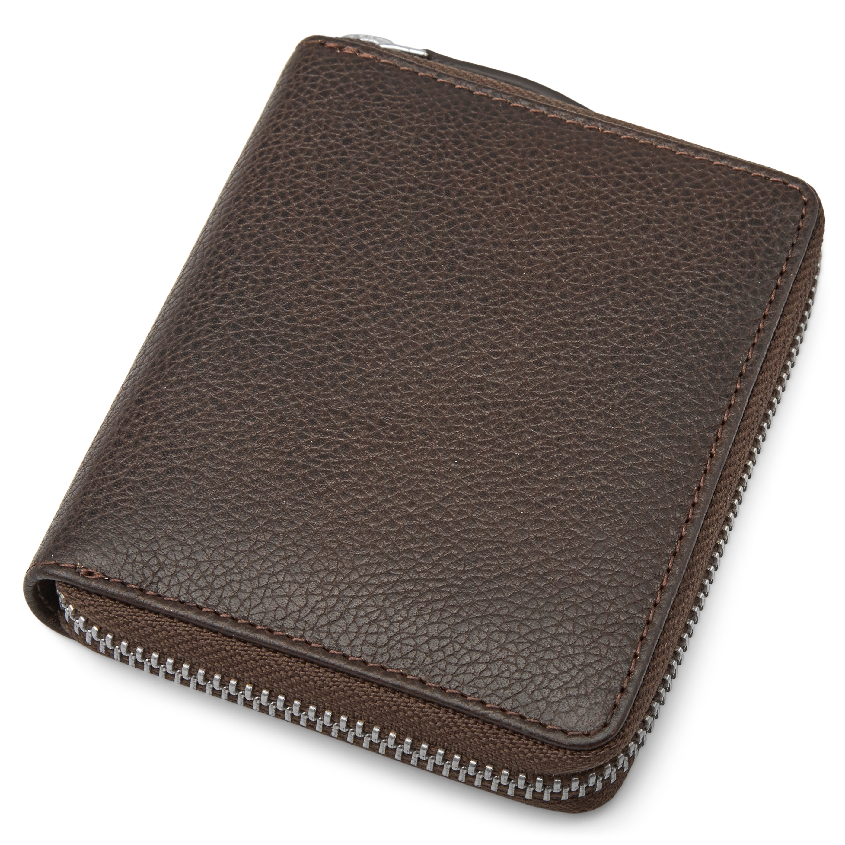 Mini temno rjava usnjena denarnica Sky z RFID zaščito - 2