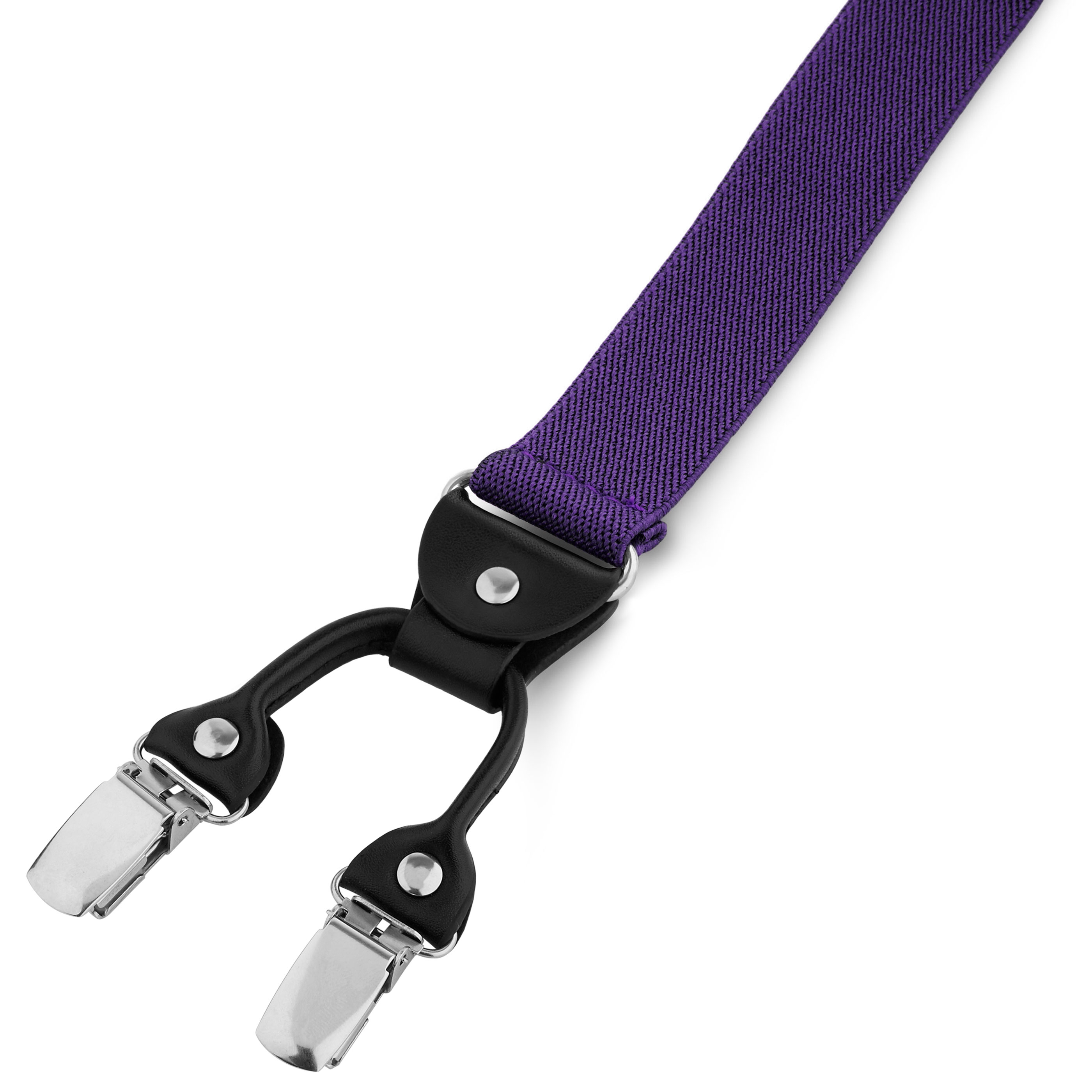 Bretelles violettes à pinces au profil étroit - 2