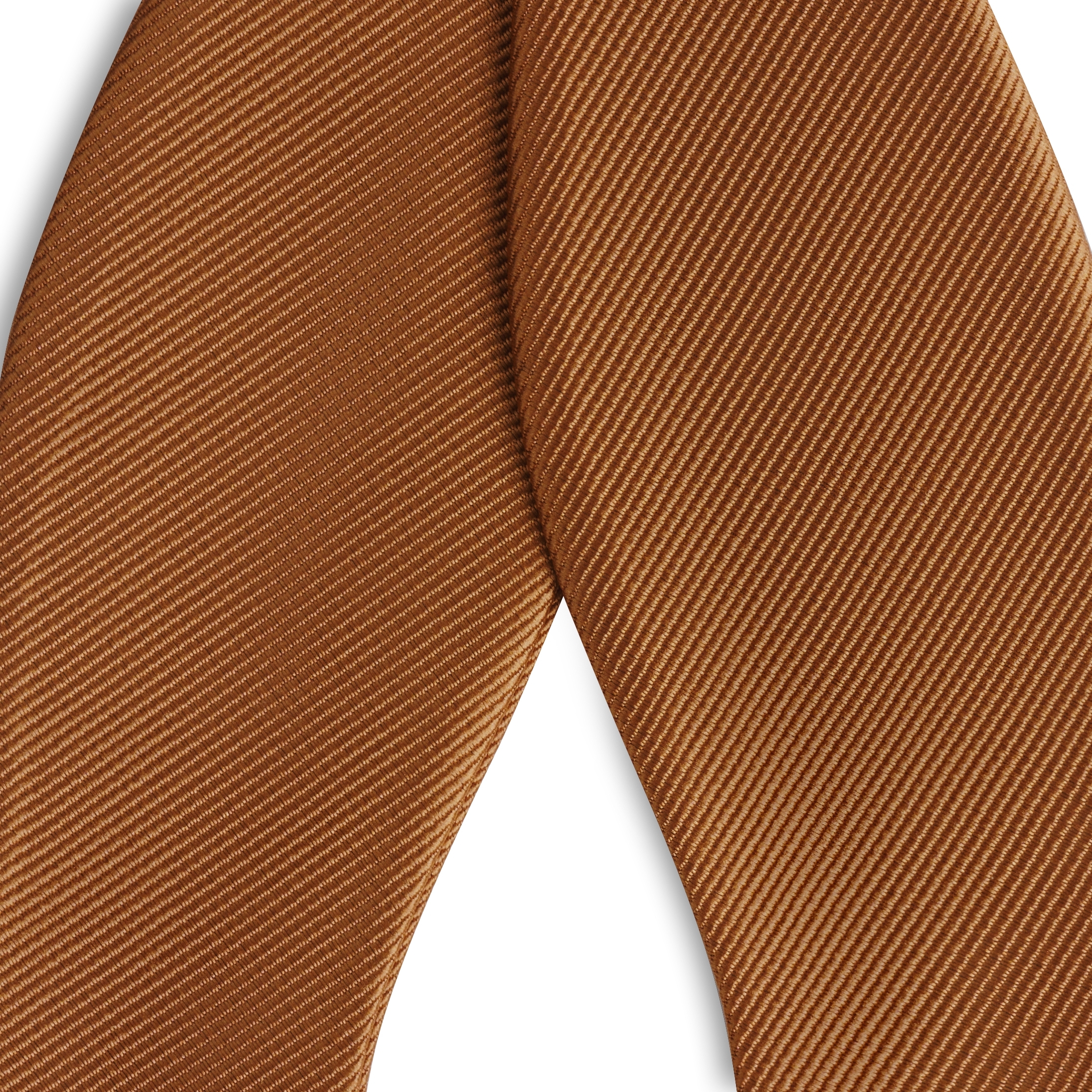 Rust Selbstbinder Grosgrain Fliege mit Diamantspitze - 2