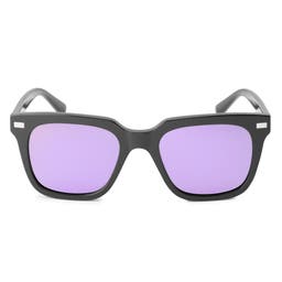 Thea | Black & Purple Polarised Polarised Sunglasses
