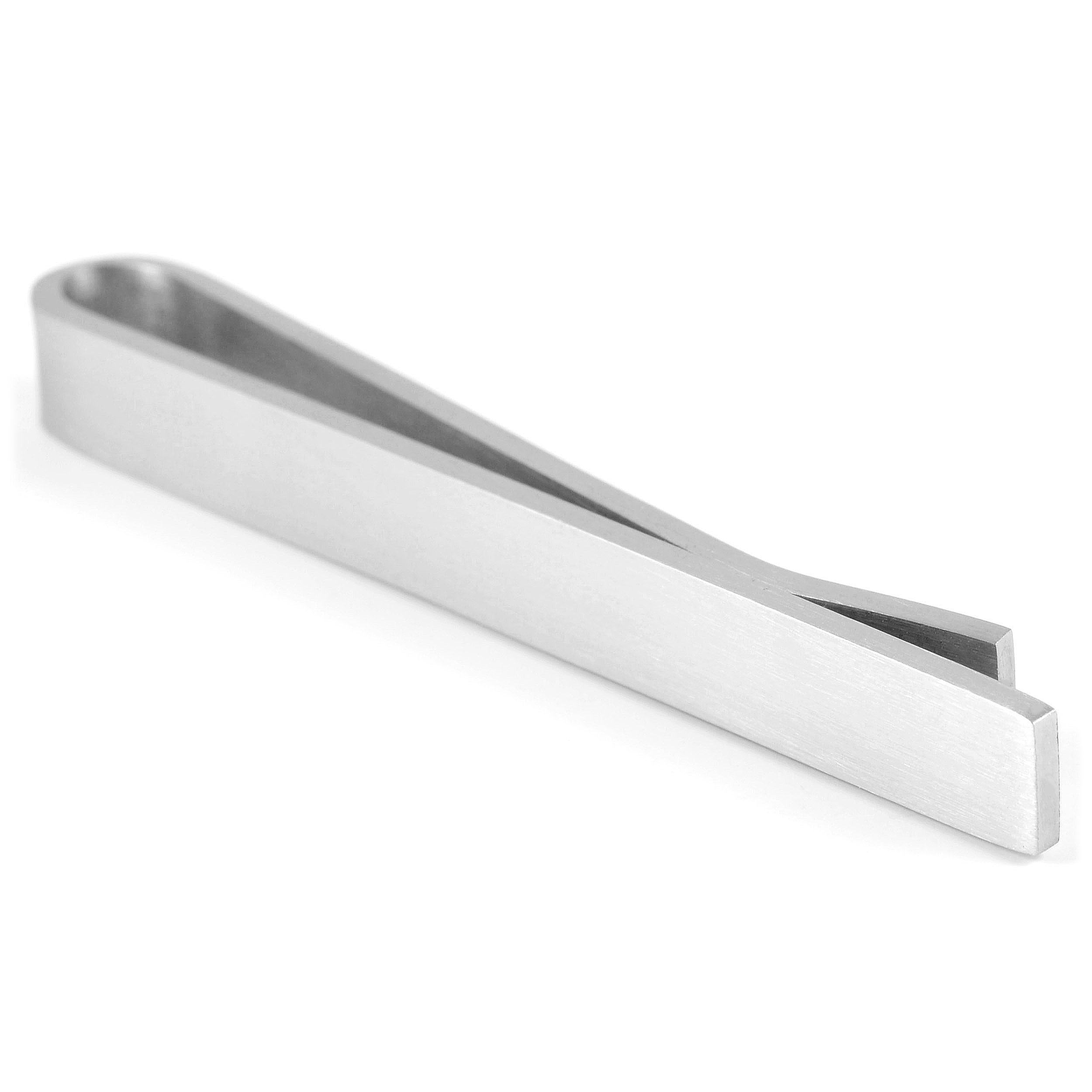 Simple Brushed Tie Bar - 3