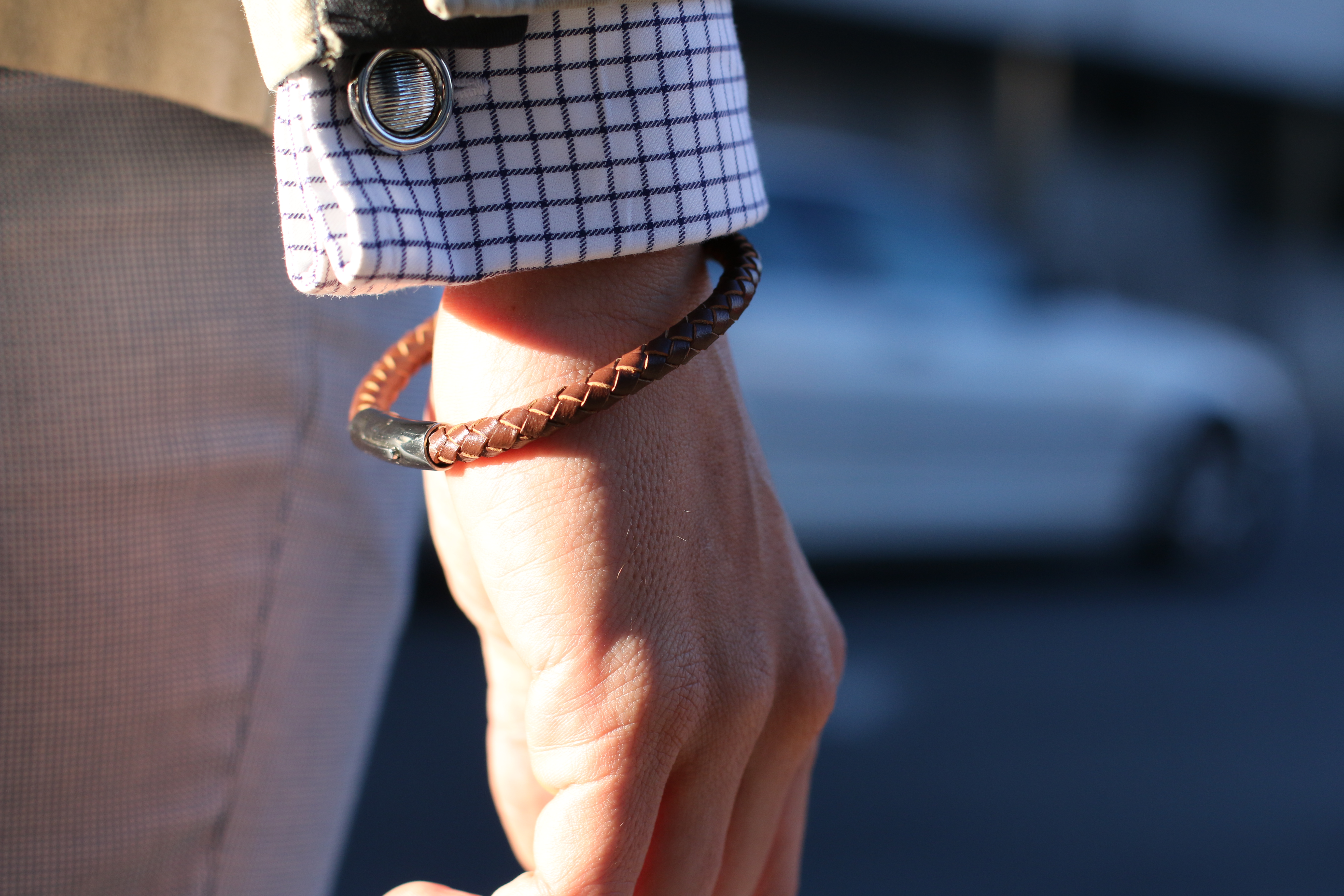 Mörkbrunt Bolo Läderarmband - 4