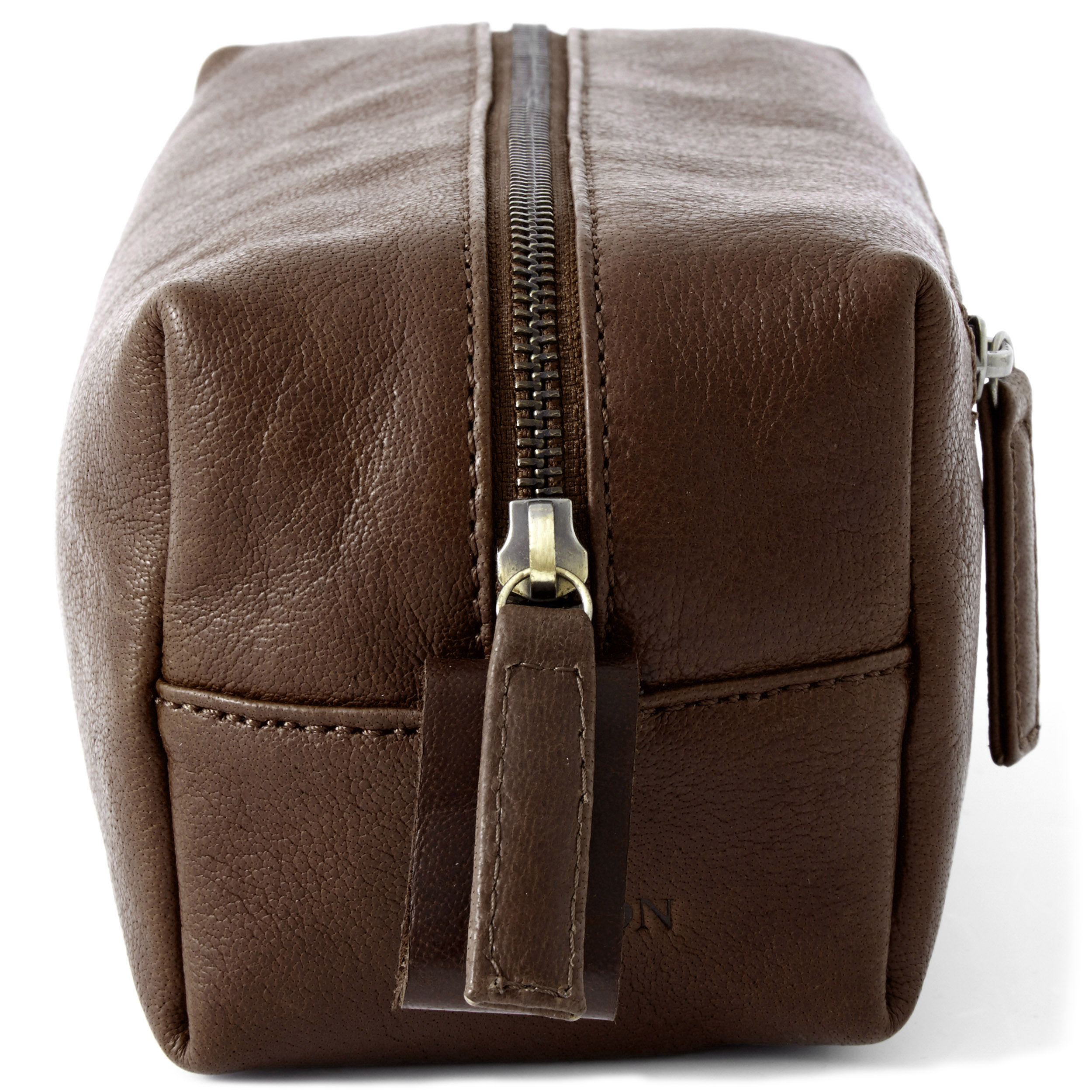 Beauty case California in pelle marrone - 4