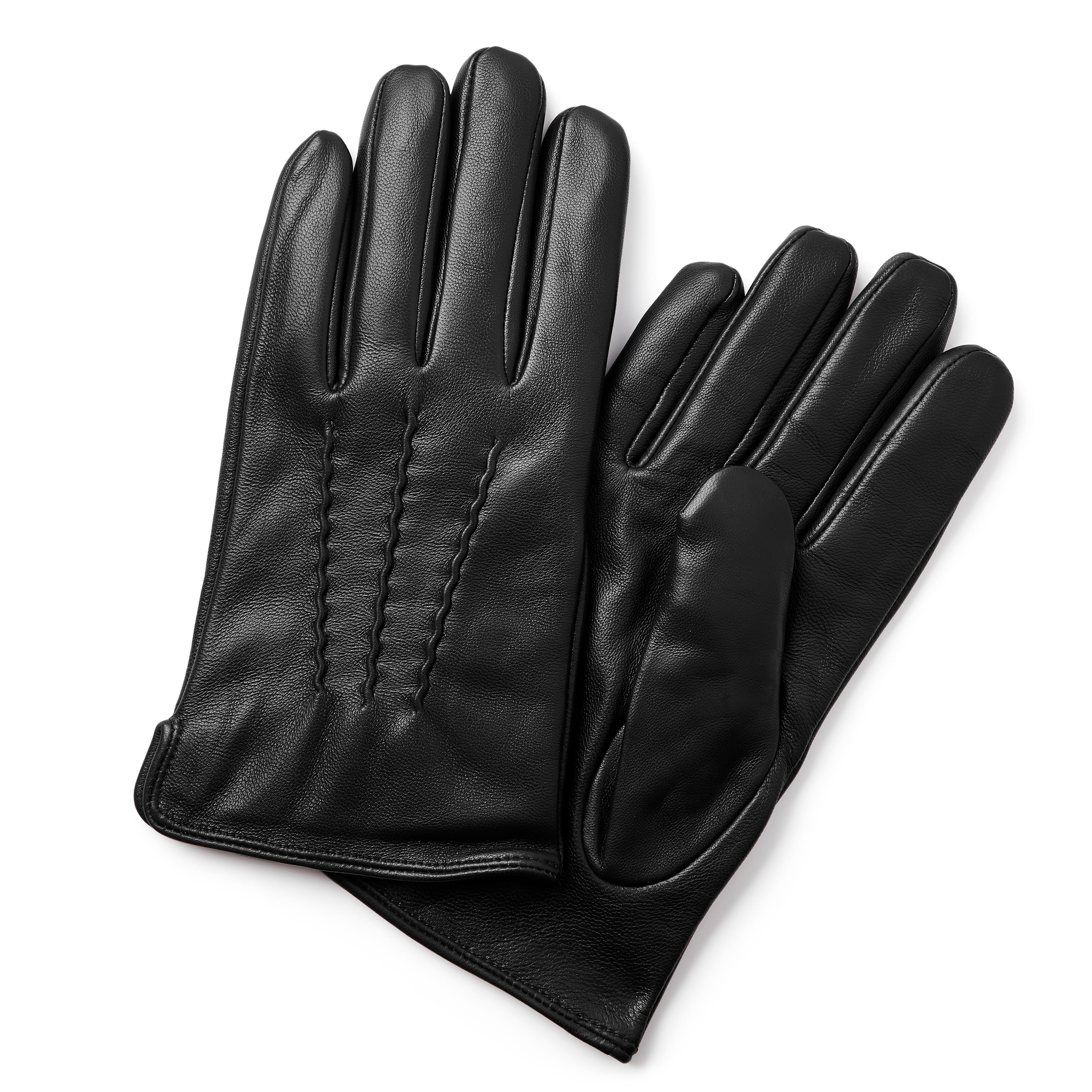Fjeld | Guantes de cuero de oveja negros - 1