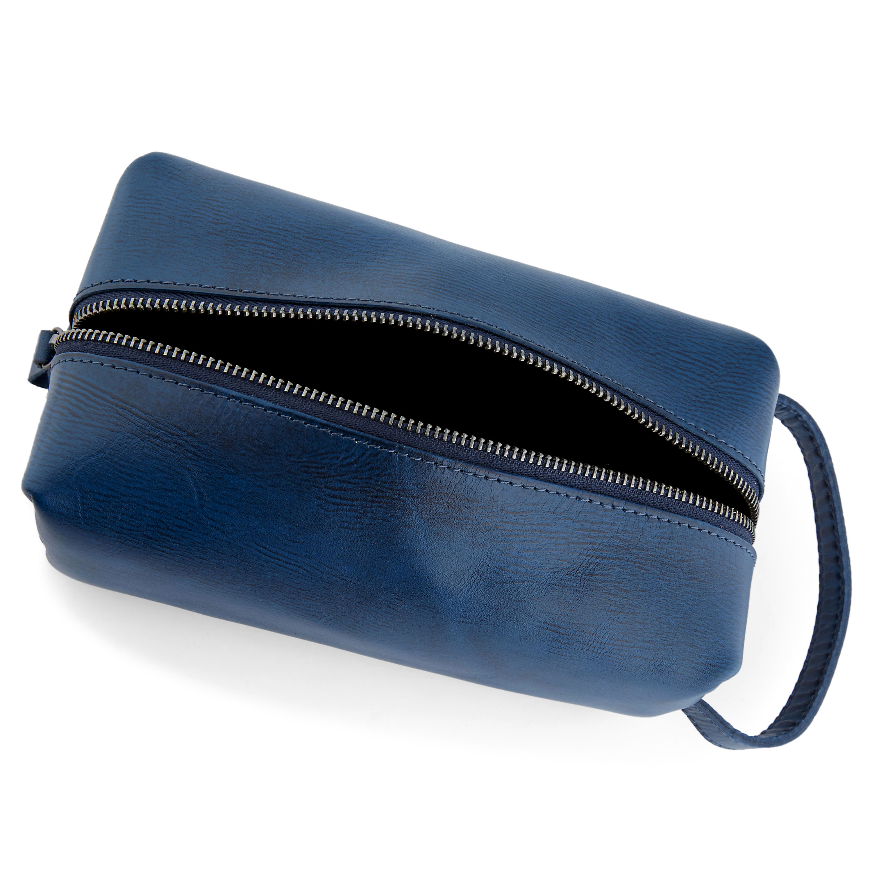 Neceser de cuero azul - 2