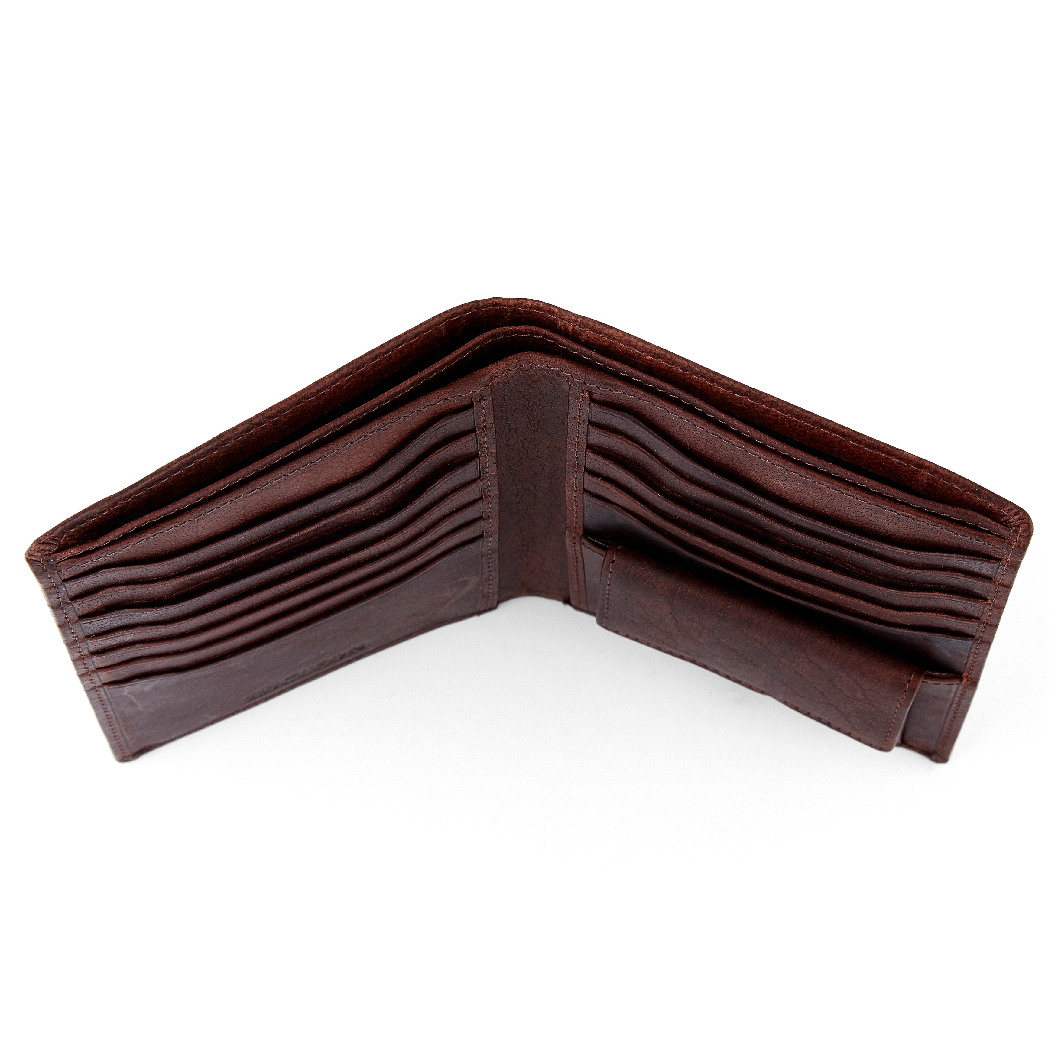 Cartera y tarjetero marrón XL Oxford  - 4