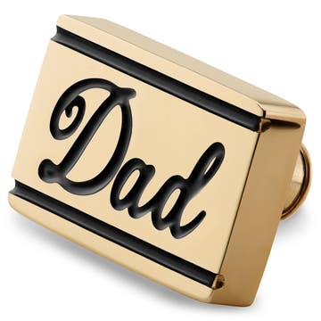 Gold-tone Stainless Steel Dad Watch Charm Gold-tone Stainless Steel Dad Watch Charm