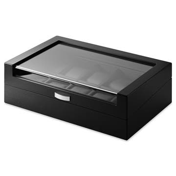 10 Slot Black Veneer Watch Display Box 10 Slot Black Veneer Watch Display Box