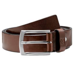 Shon Brown Full-grain Leather Belt