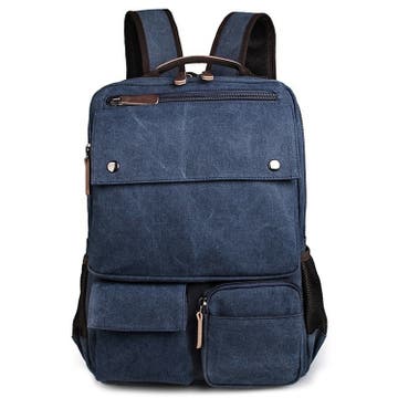 Denim Blue Compact Backpack Denim Blue Compact Backpack