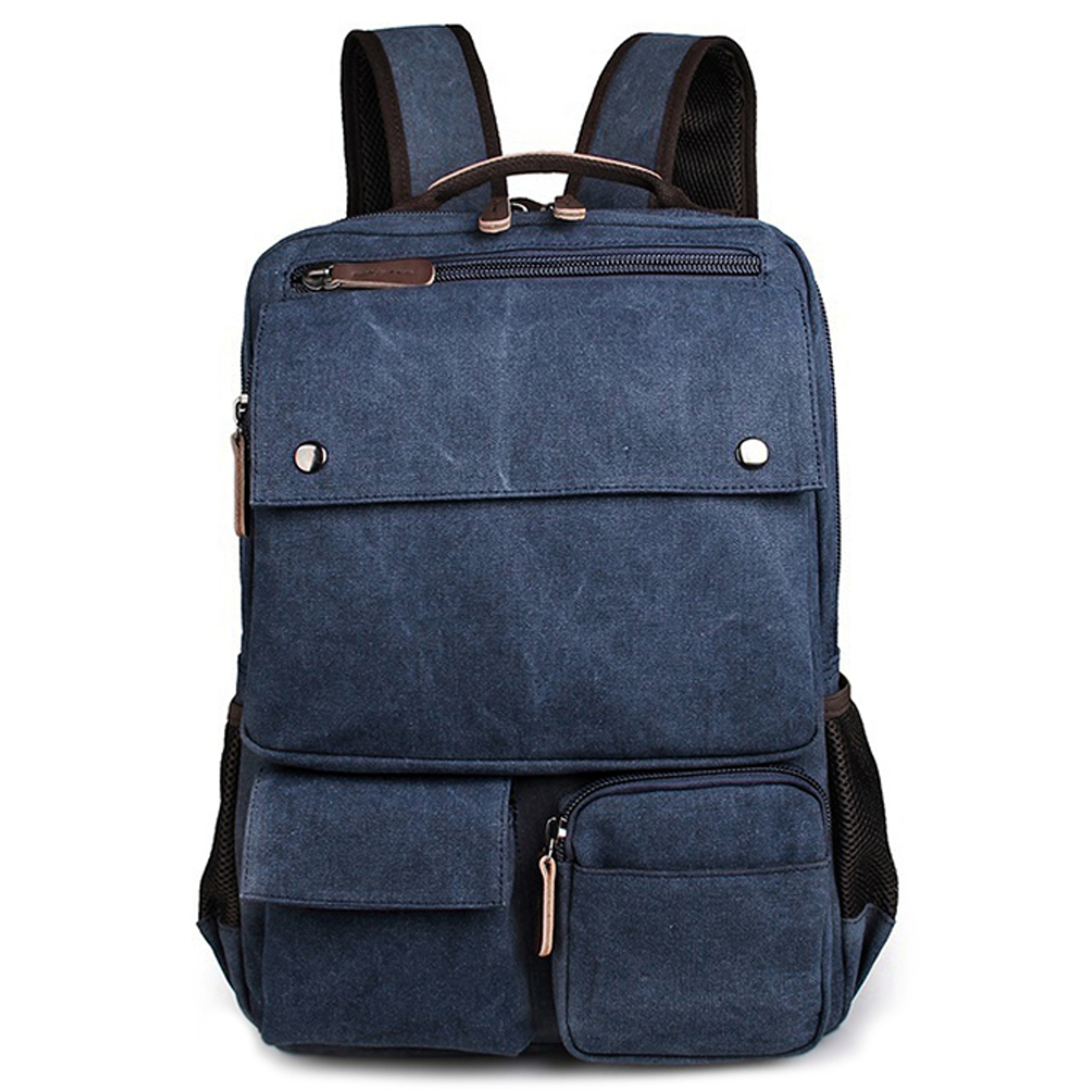 Denim Blue Compact Backpack Denim Blue Compact Backpack