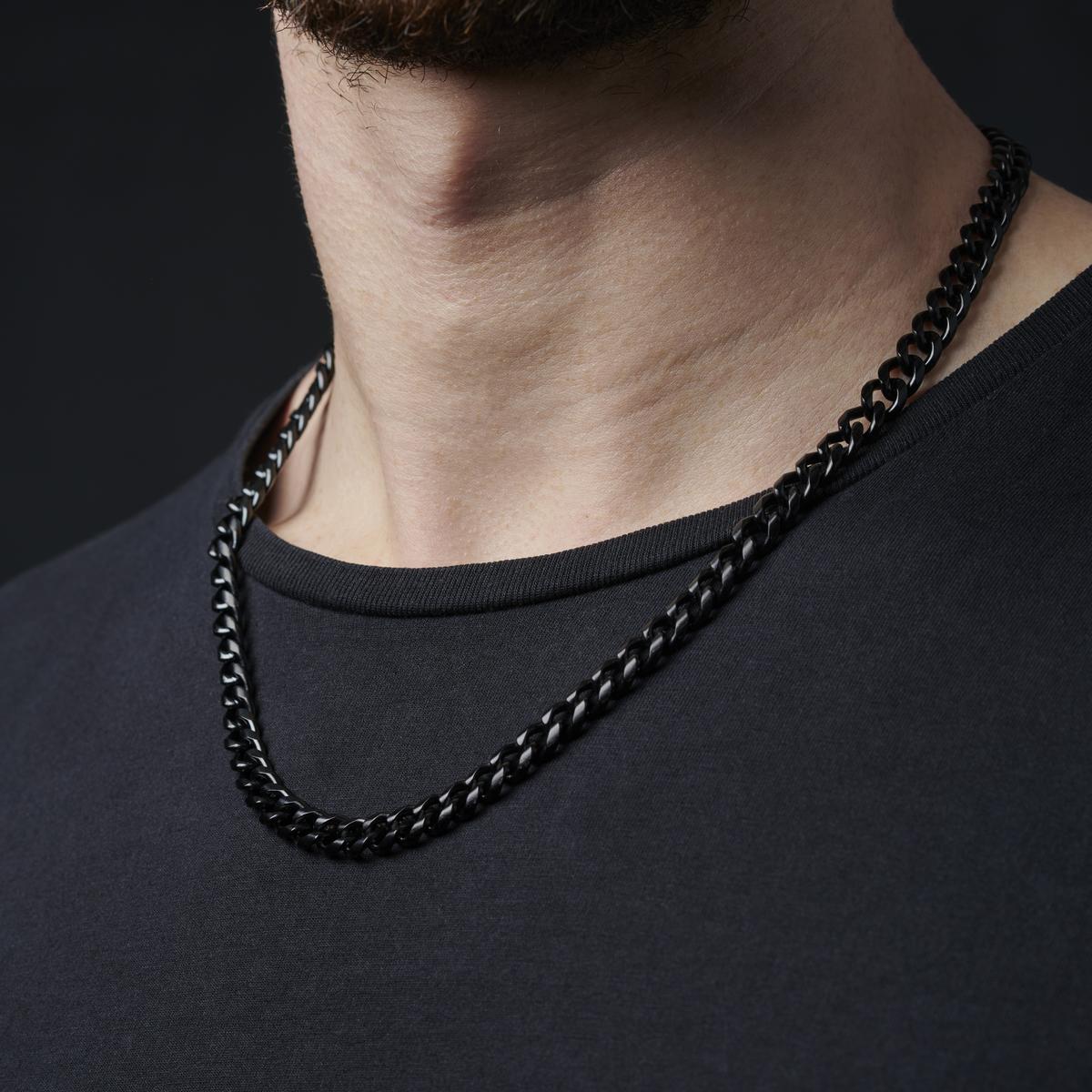 Chain Balck 8 mm Black Chain Necklace | In stock! | Lucleon