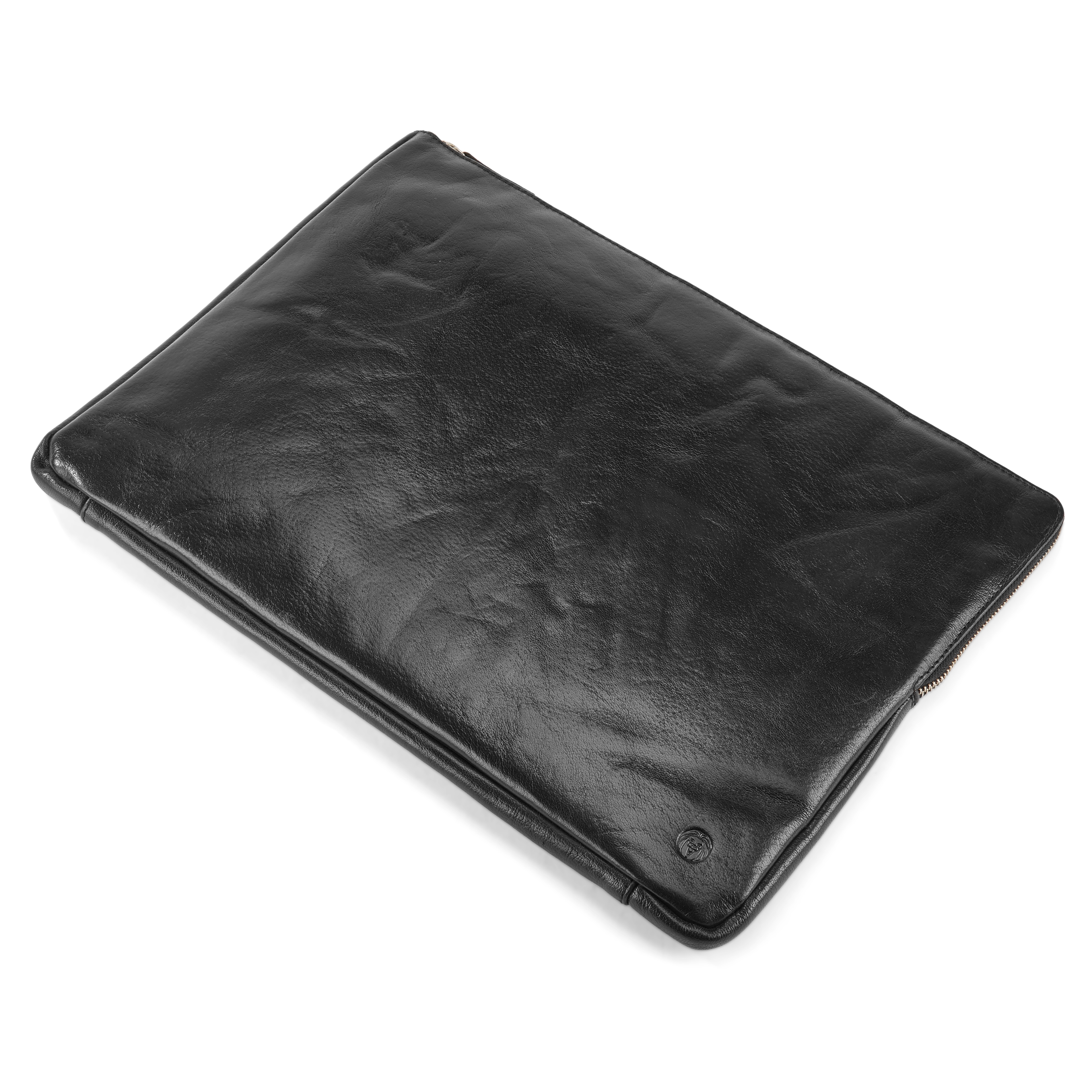 California Laptop Sleeve i Sort Læder - 6