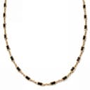 Prism | Black Gold-Tone Crystal Glass Gemstone Necklace Prism | Black Gold-Tone Crystal Glass Gemstone Necklace