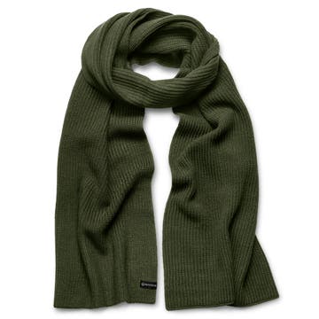 Baltic | Olive Rib Knitted Acrylic Scarf Baltic | Olive Rib Knitted Acrylic Scarf