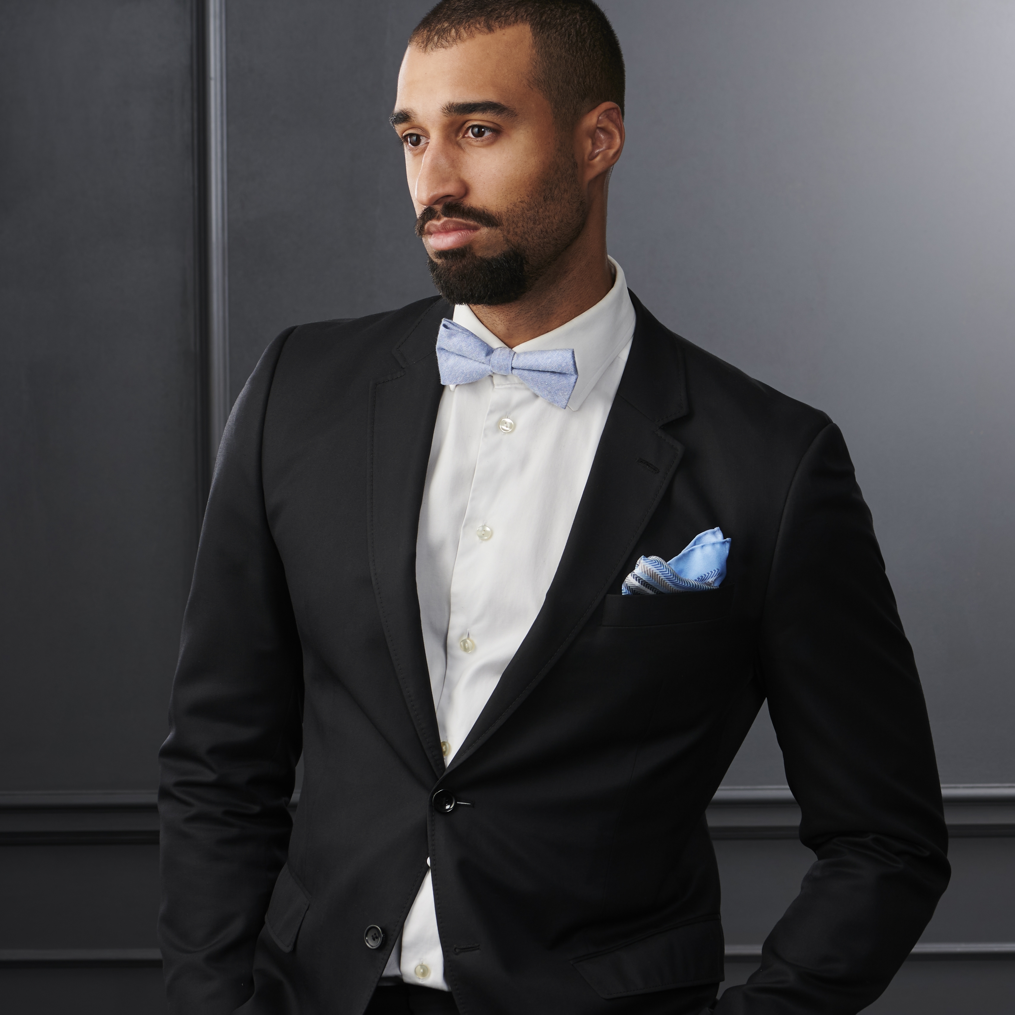 Bernard Brux selyem díszzsebkendő - 6