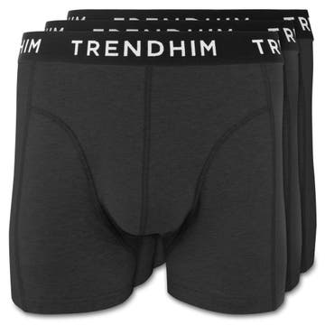 FlexFeel | Set van 3 zwarte katoenen boxershorts FlexFeel | Set van 3 zwarte katoenen boxershorts